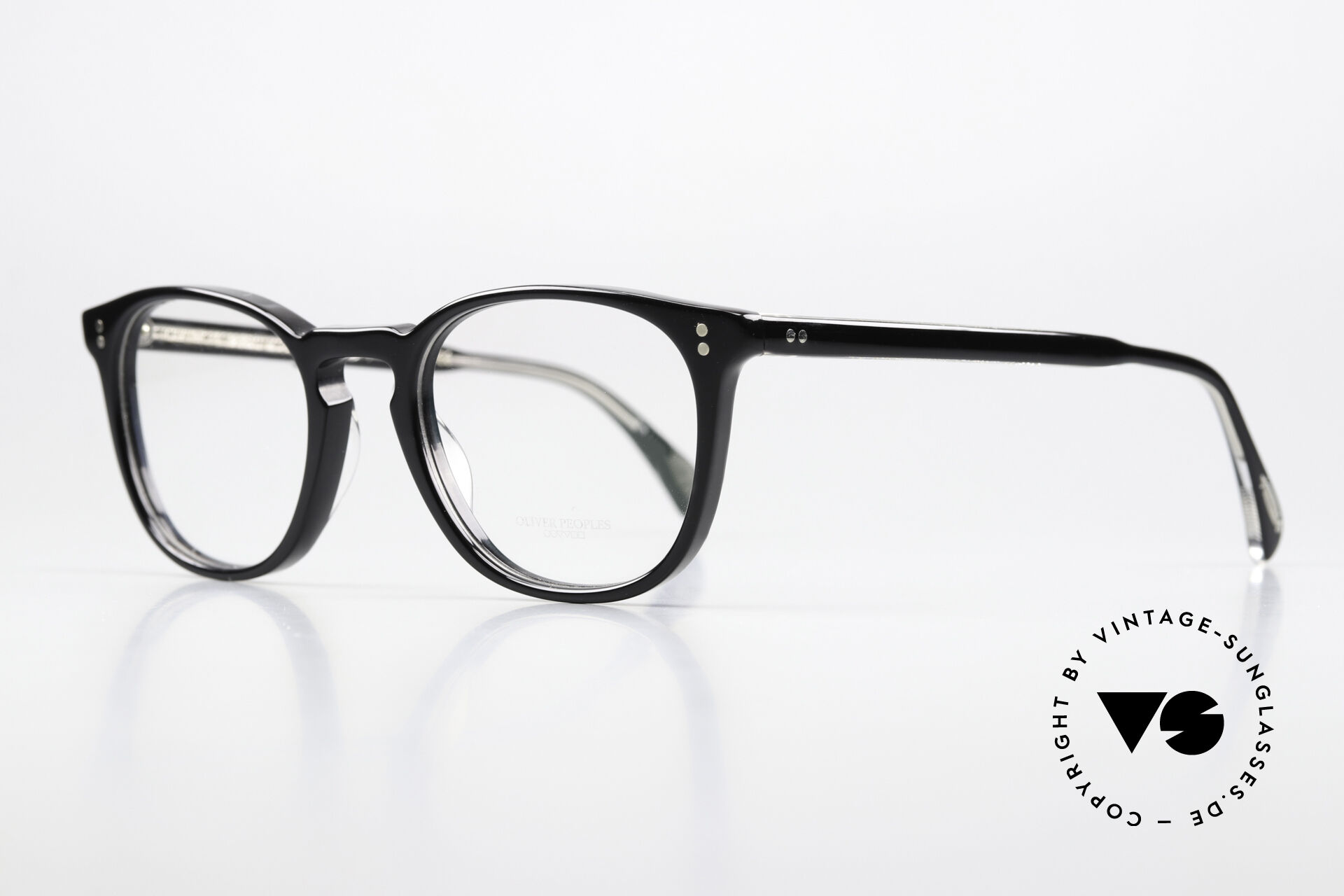 Glasses Oliver Peoples Finley Esq Black Panto Frame 49mm