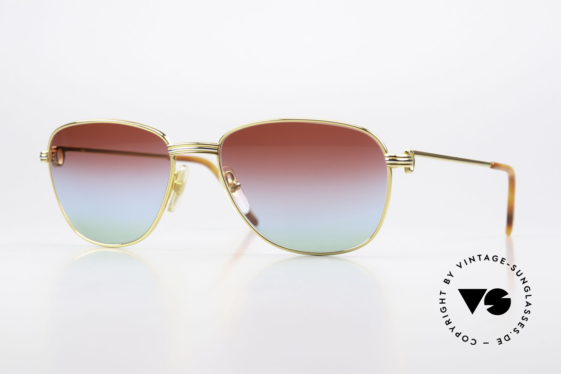Sunglasses Cartier Courcelles - L Bordeaux Polar Lights Lens