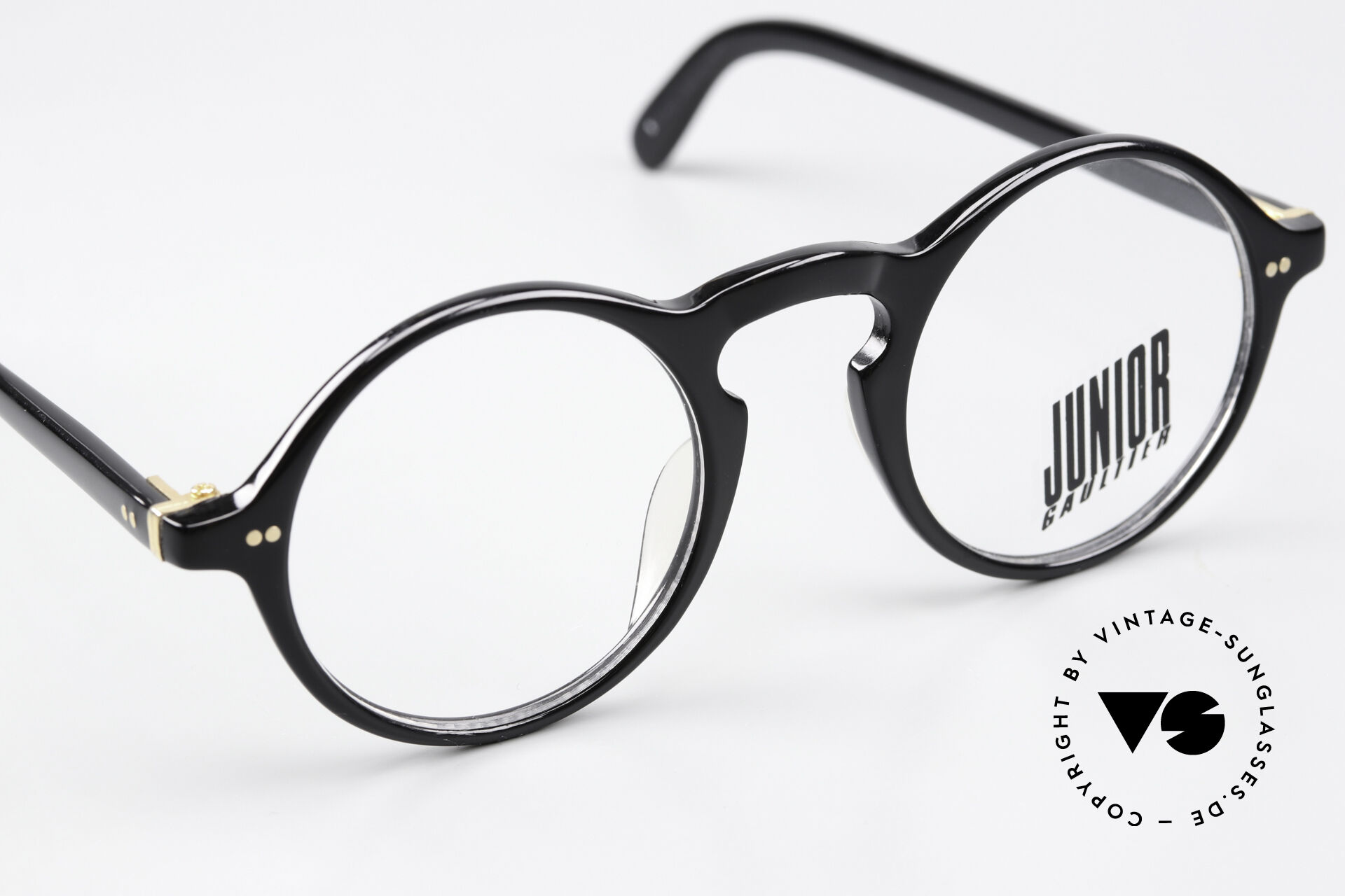 Glasses Jean Paul Gaultier 57-0072 Black With Golden Rivets