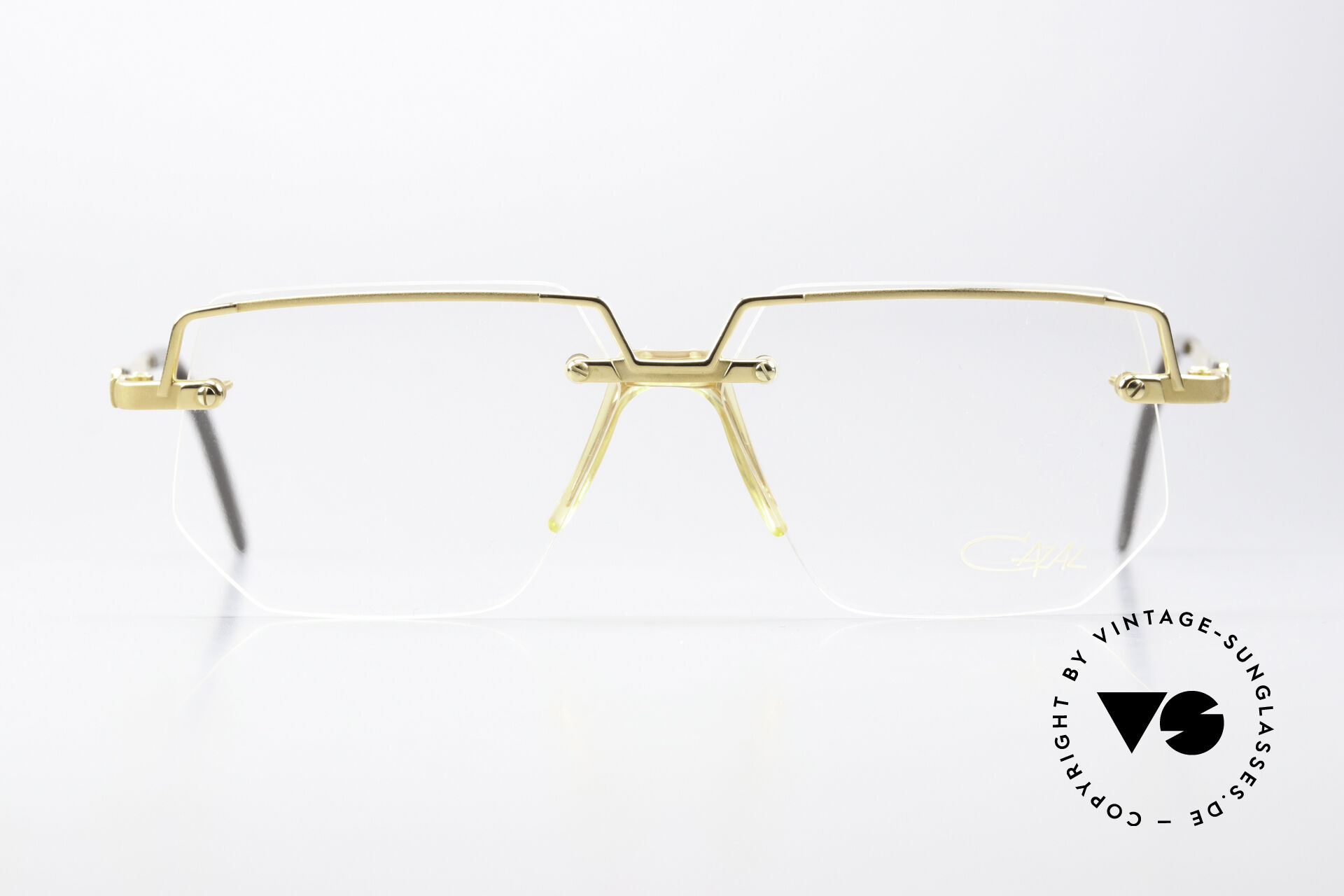 Glasses Cazal 742 Gold Plated 90's Eyewear