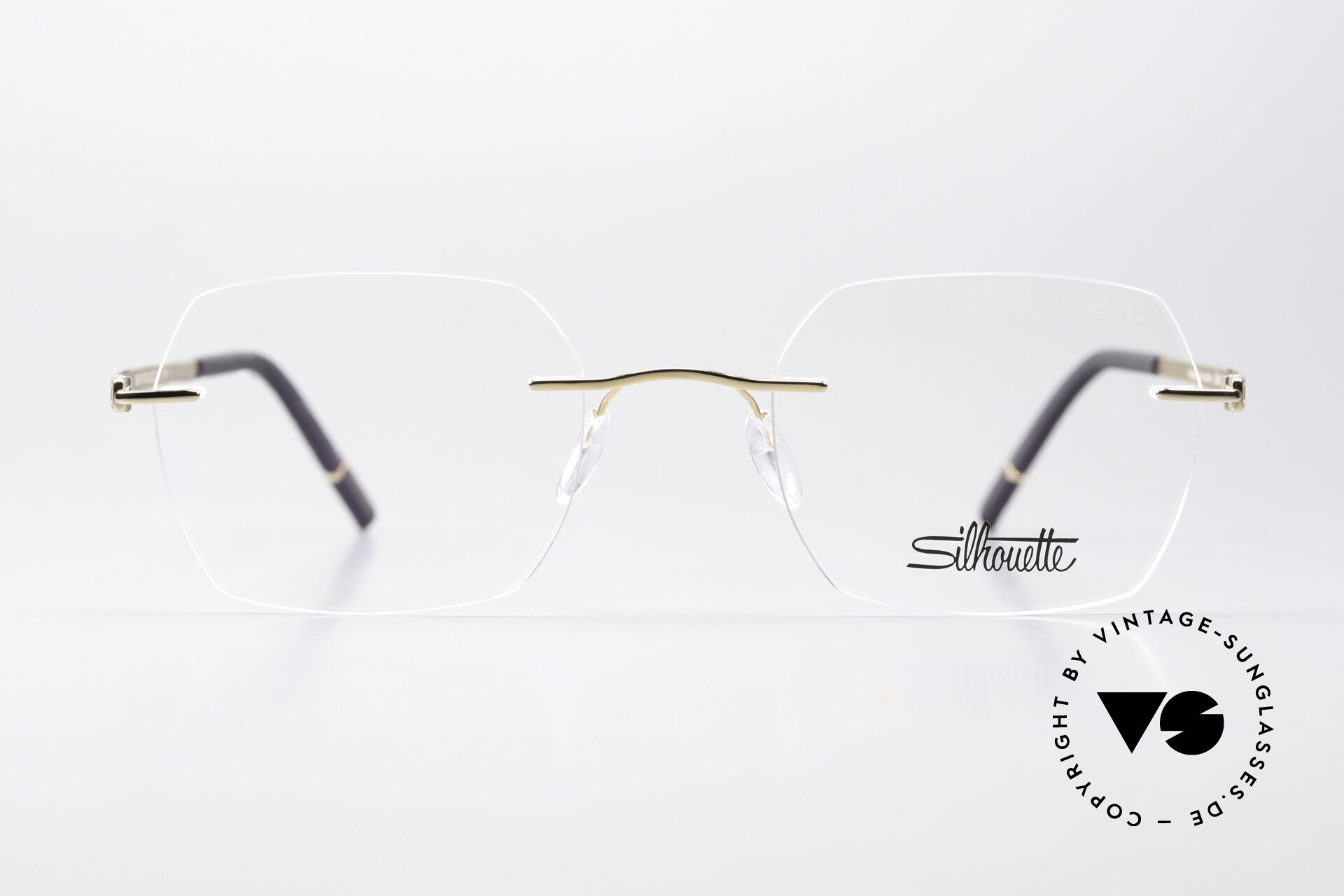 Glasses Silhouette 5529 Gold-Plated Titanium Frame display picture 2