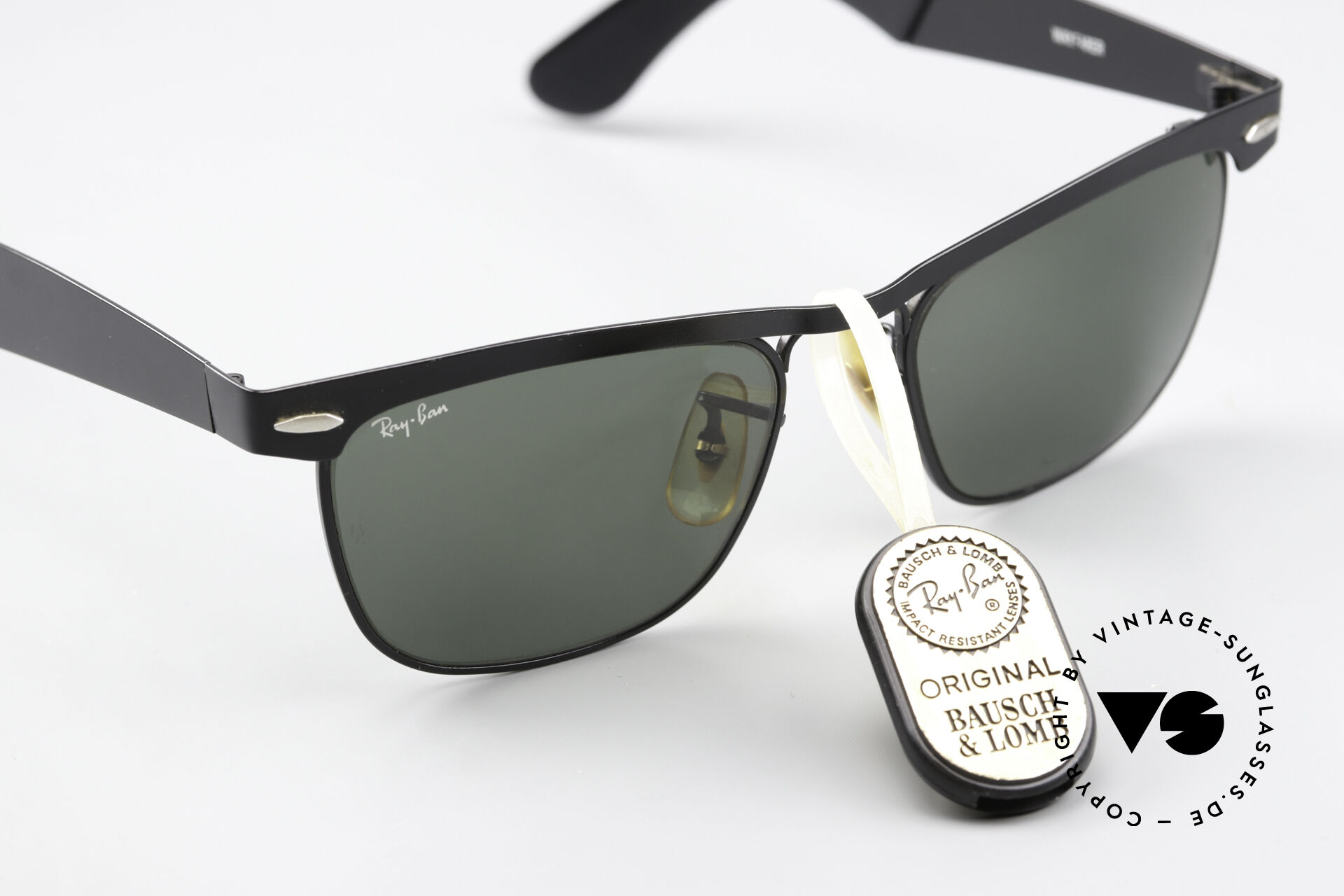Sunglasses Ray Ban Wayfarer Metal Rare Old Vintage Shades