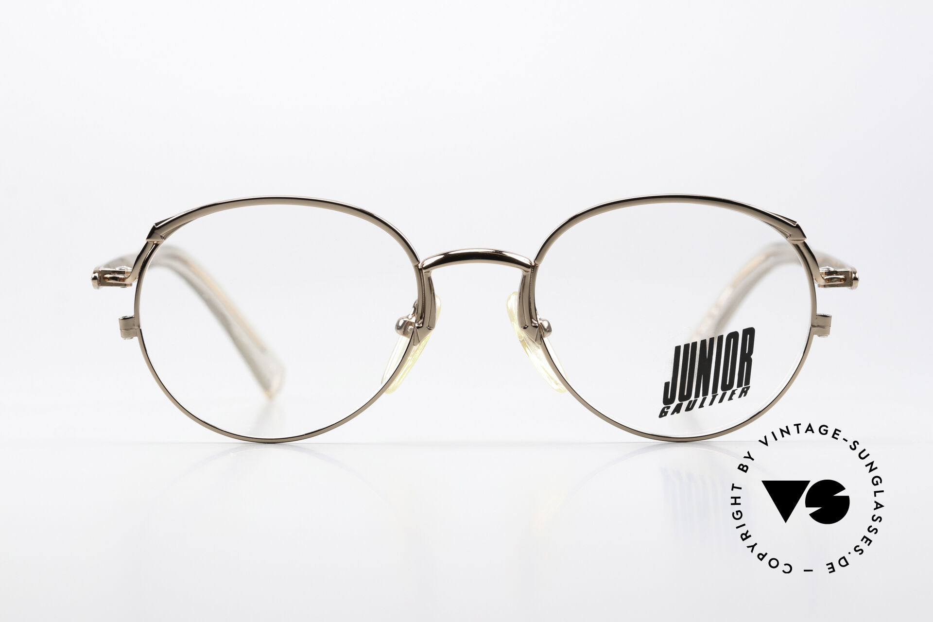 Jean Paul Gaultier ピンズ Glasses Jean Paul Gaultier 57-2173 90's Shiny Bronze Metallic