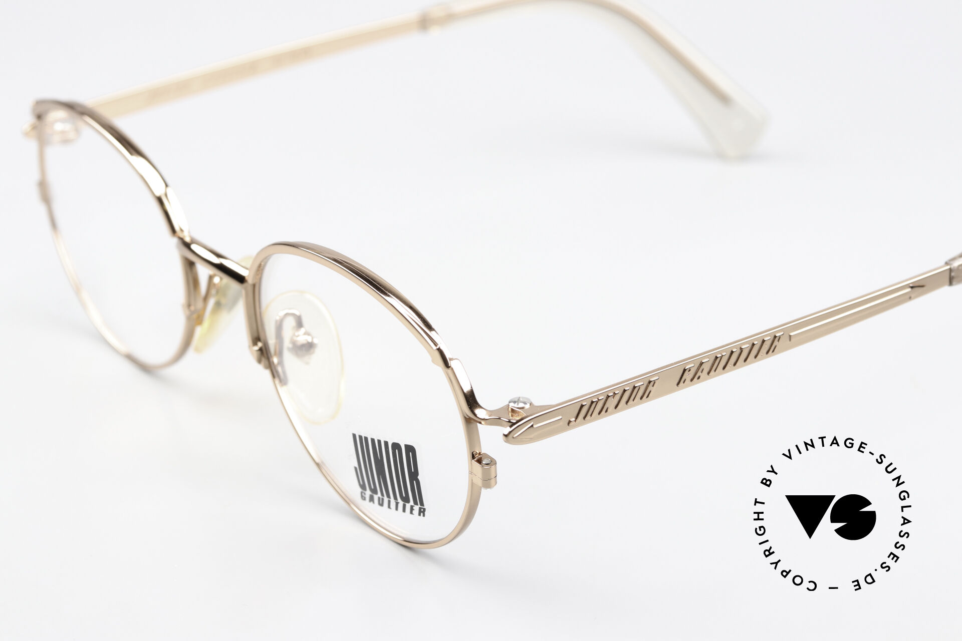 Glasses Jean Paul Gaultier 57-2173 90's Shiny Bronze Metallic