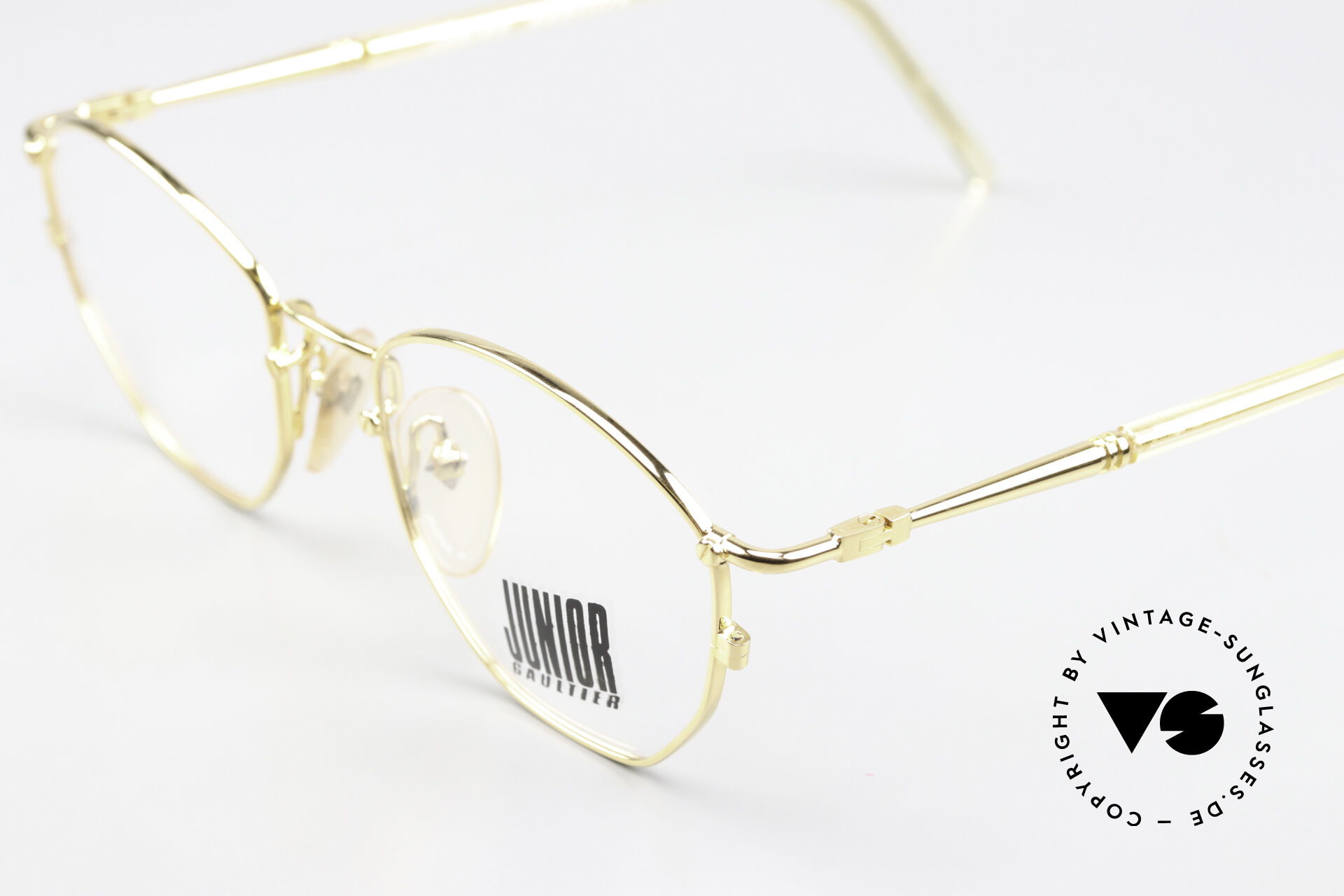 【大学生の特権】学生証で送料無料になる Gold 57-2273 Gaultier Paul Jean Glasses Plated Frame Vintage メガネ・老眼鏡