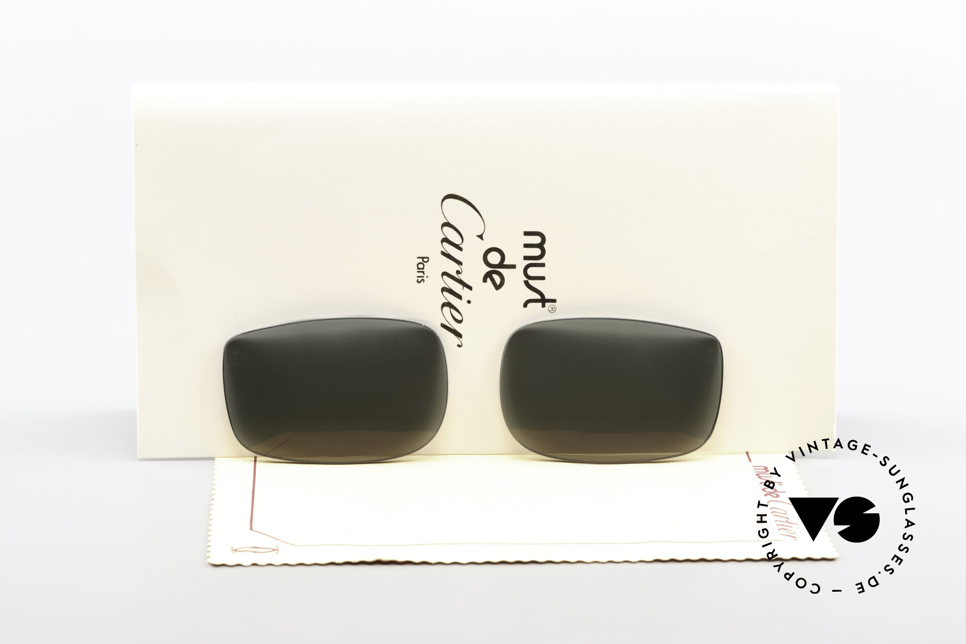Sunglasses Cartier Vertigo Lenses Original Lenses 54mm Size
