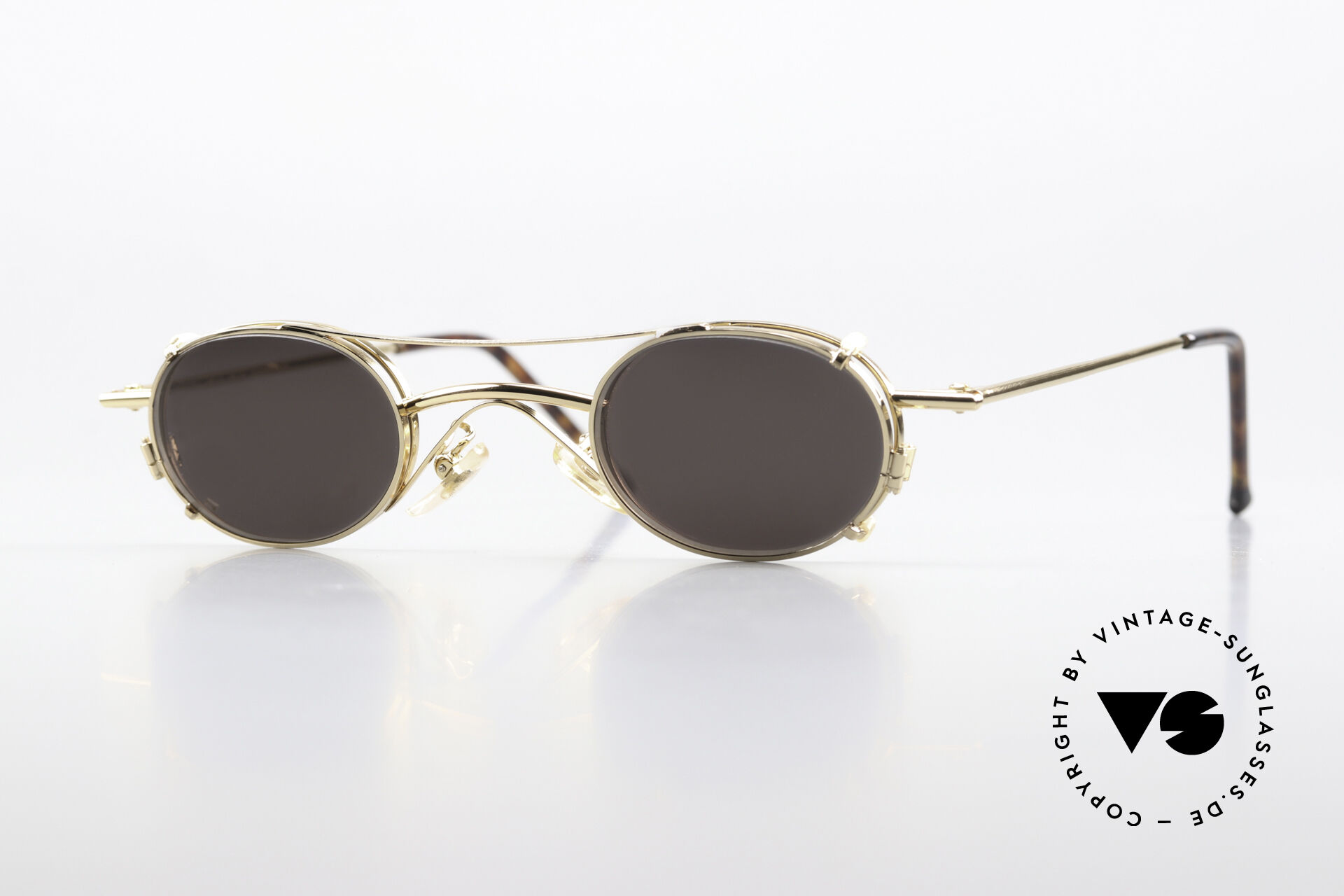 Christian Roth サングラス　美品 Sunglasses Christian Roth 2400 Gold Plated Frame Clip On
