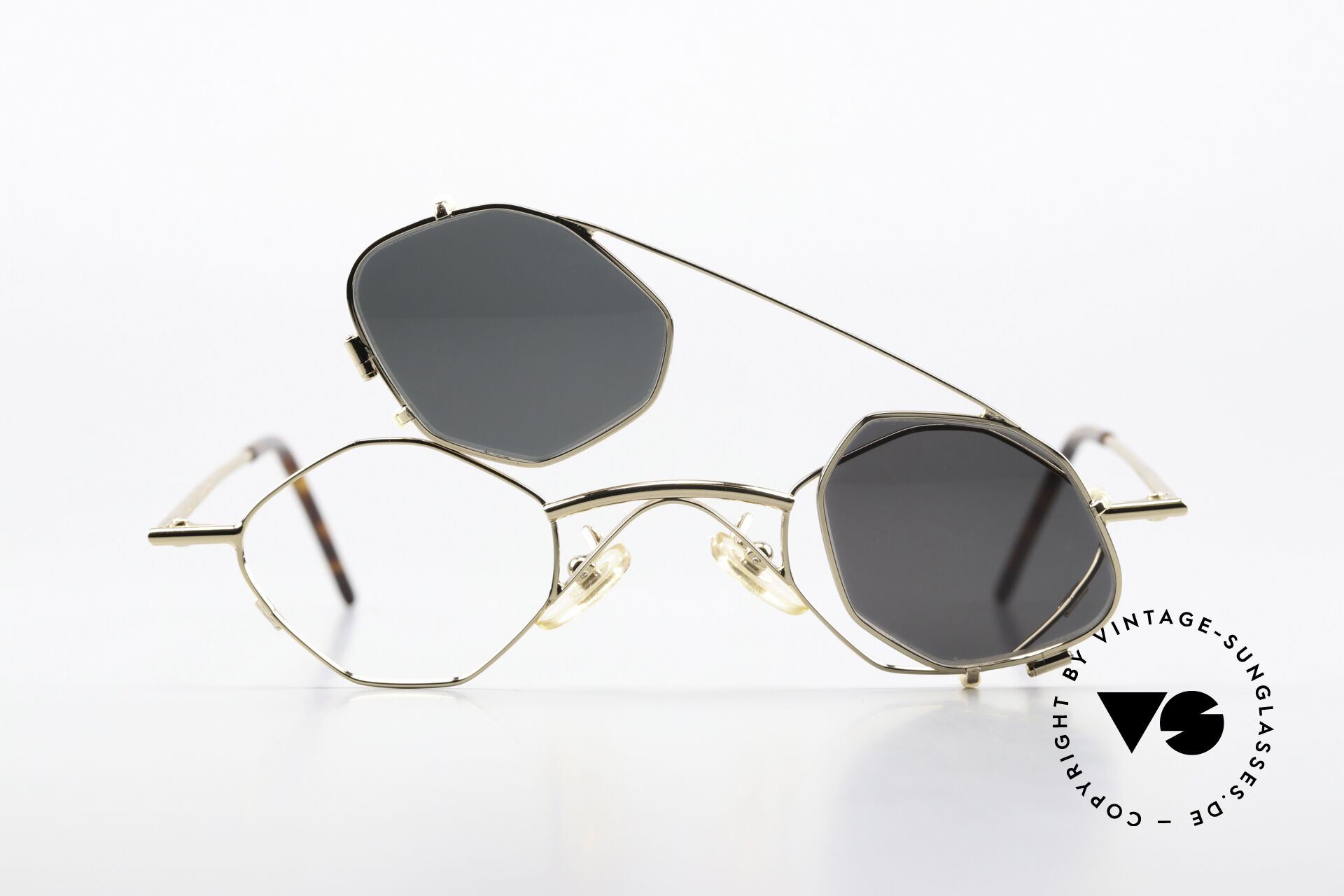 Sunglasses Christian Roth 2402 Octagonal Glasses Clip On