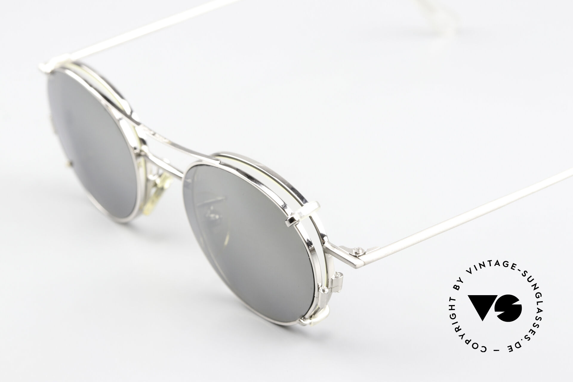 Sunglasses Christian Roth 2405 Silver Mirrored Sun Clip