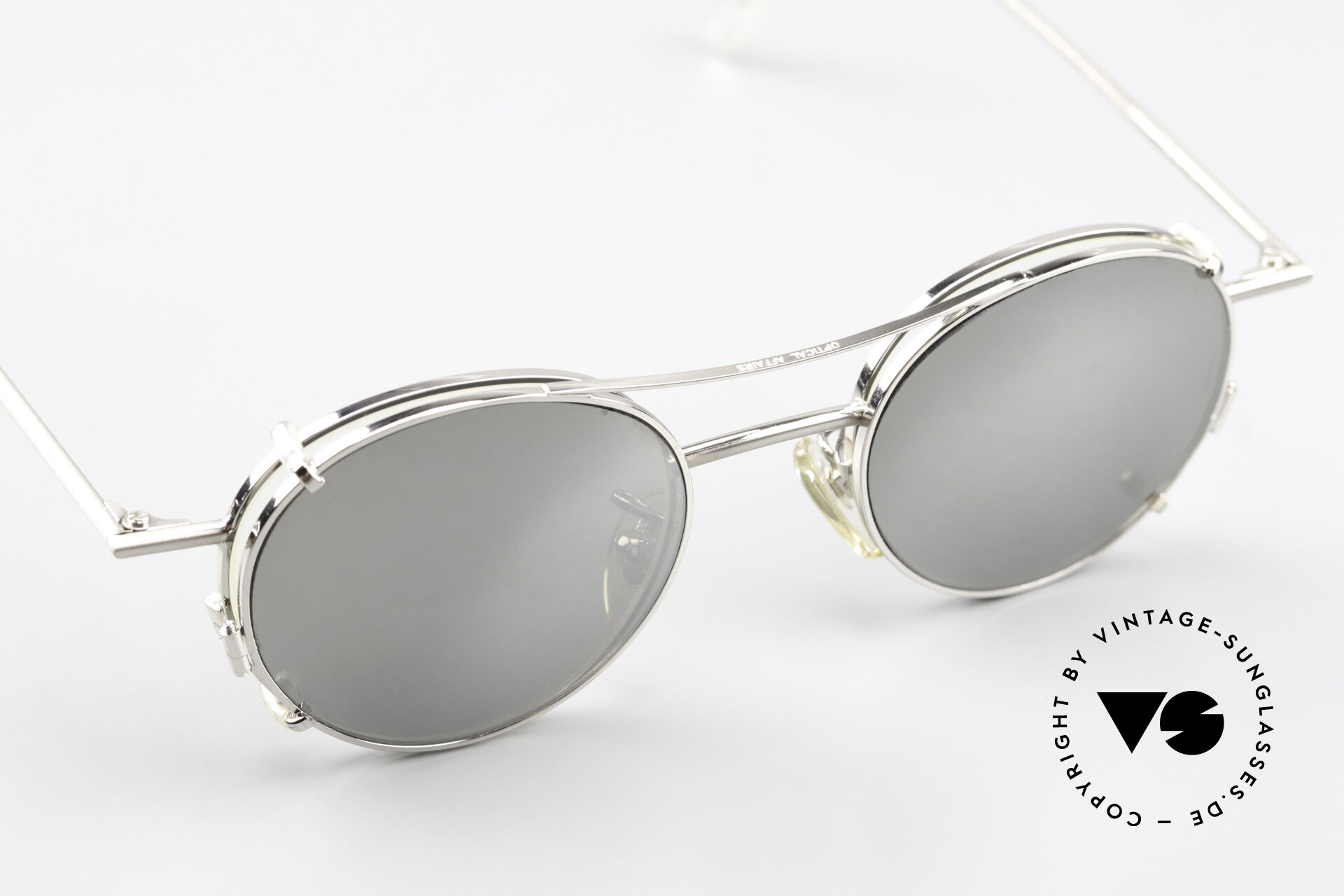 【特別セール品】 Silver 2405 Roth Christian Sunglasses Mirrored Clip Sun サングラス/メガネ
