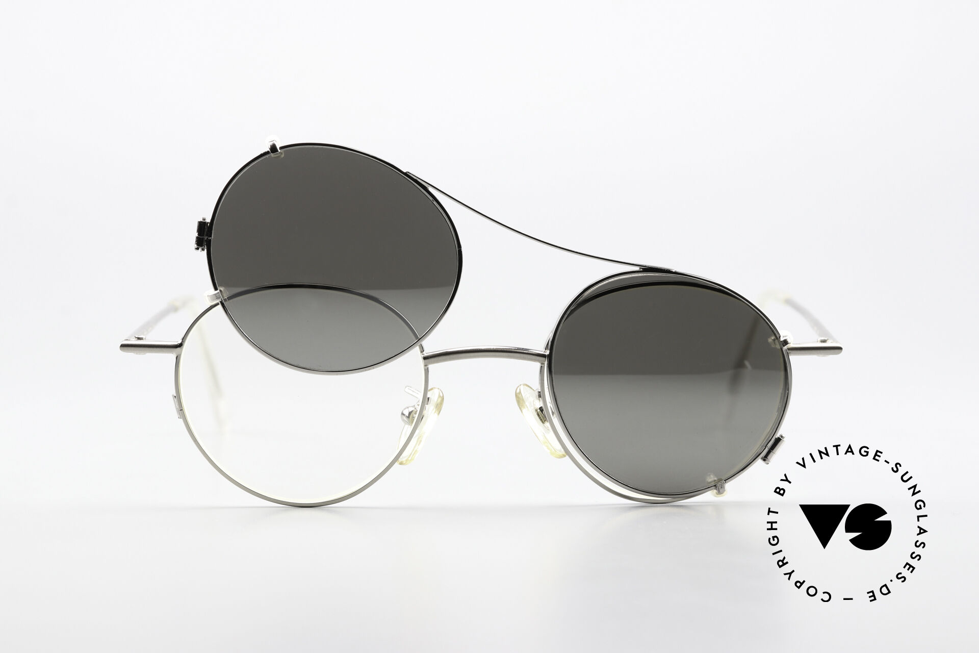Sunglasses Christian Roth 2405 Silver Mirrored Sun Clip