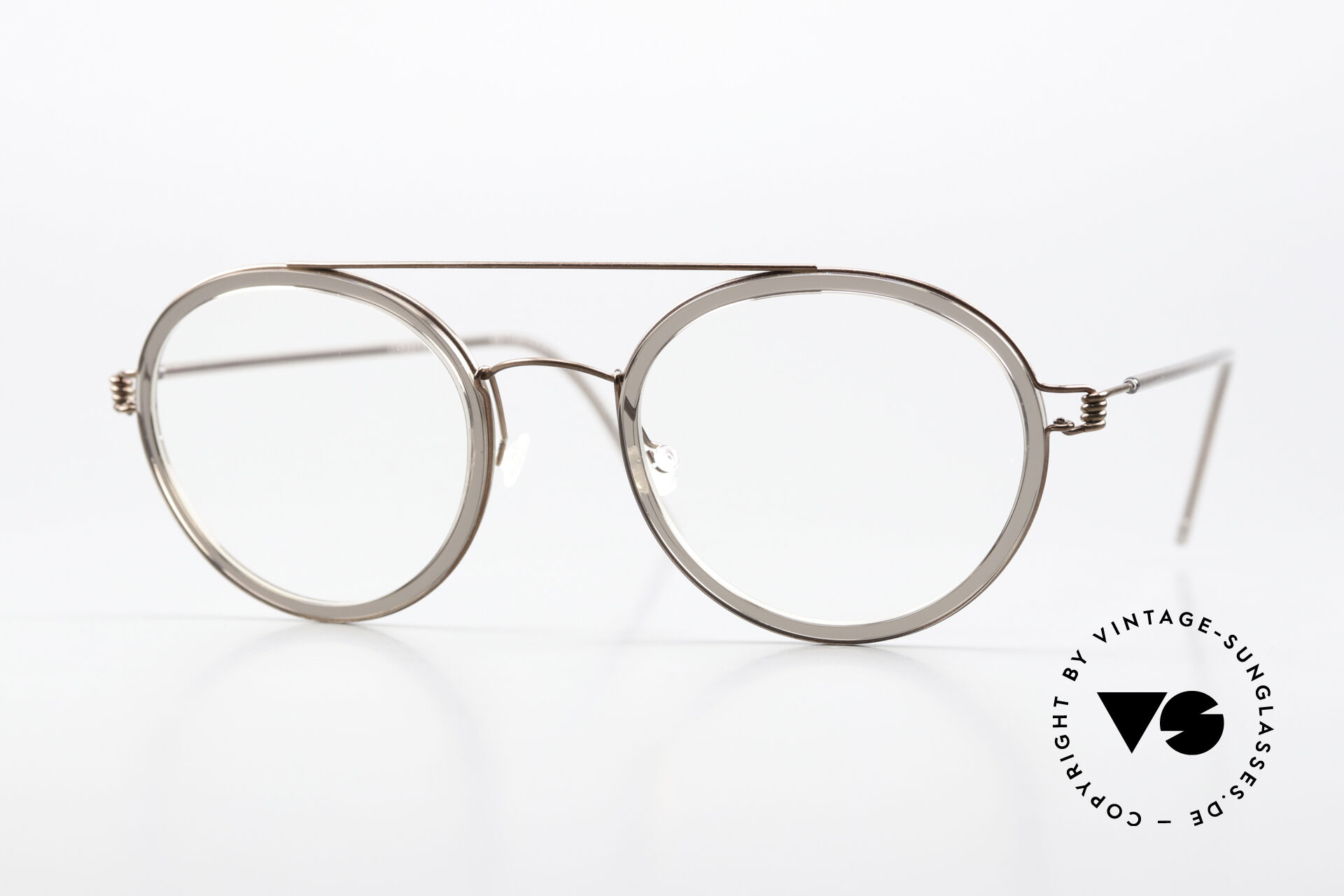 Glasses Lindberg Teitur 49 Air Titan Rim Lightweight Panto Round