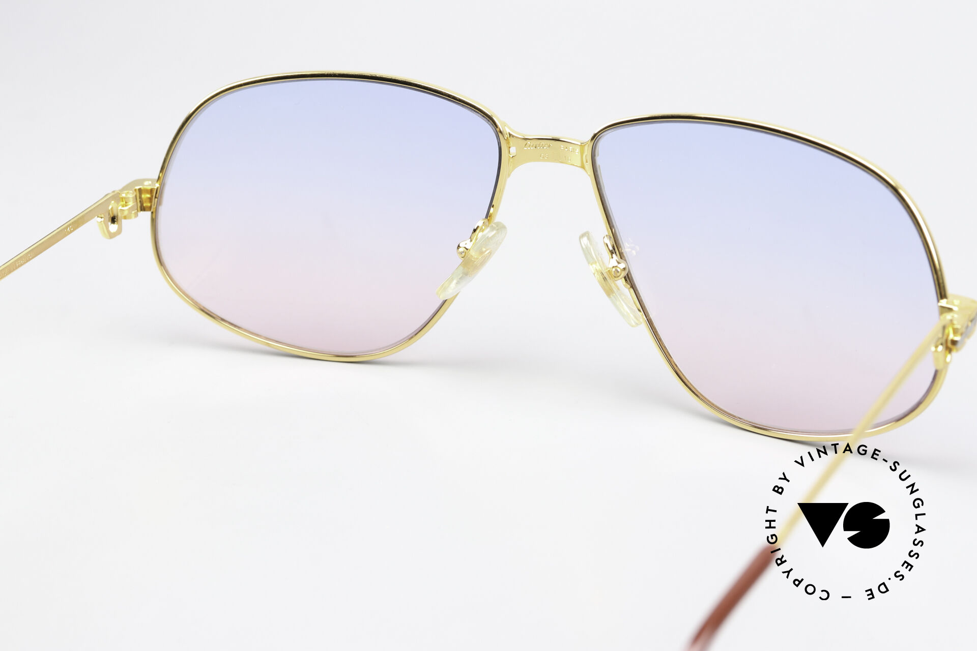 Cartier Panthère Gradient Lenses Sunglasses Panthère de Cartier Sunglasses CT0359S 002 Gold Brown - eye  main image 4