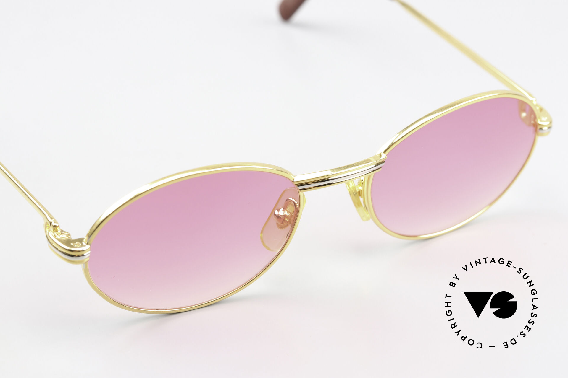 Sunglasses Cartier Saint Honore - S Pink Gradient Sun Lenses