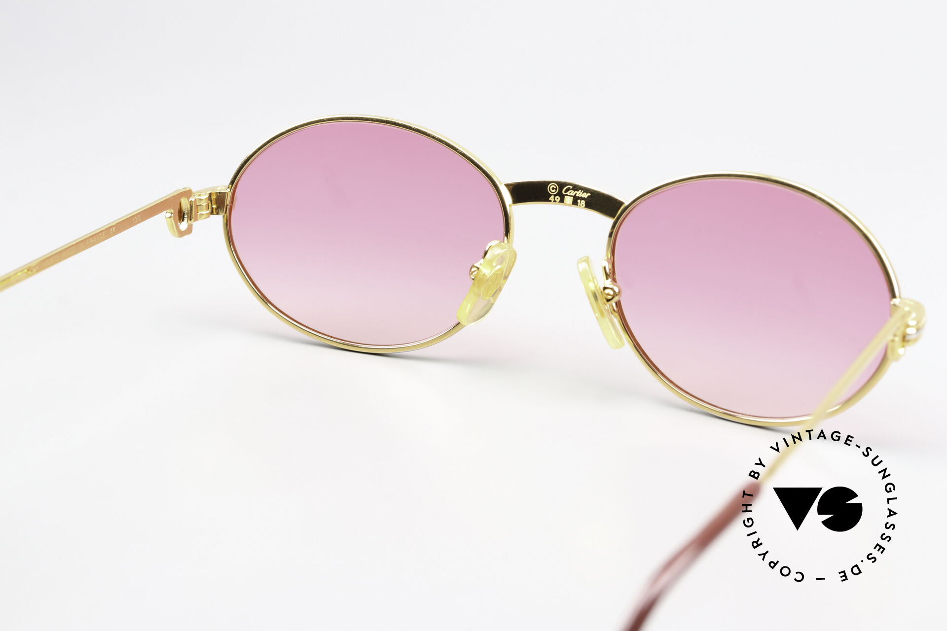Sunglasses Cartier Saint Honore - S Pink Gradient Sun Lenses