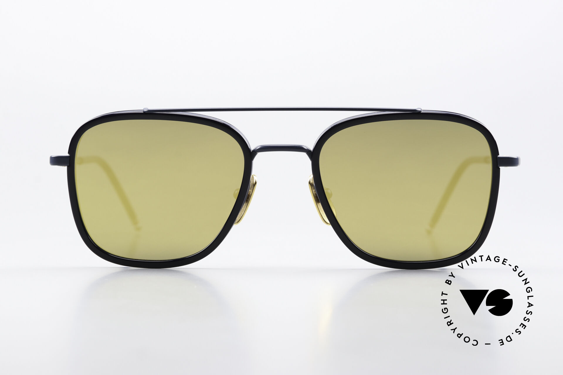 Sunglasses Thom Browne TBS800 Gold Mirrored Sun Lenses