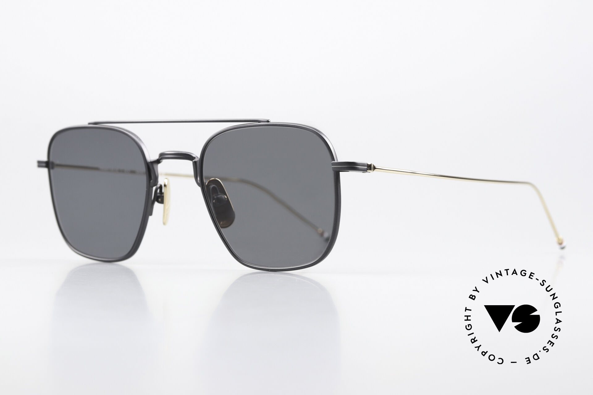 Sunglasses Thom Browne TBS907 Men's Shades Black Gold