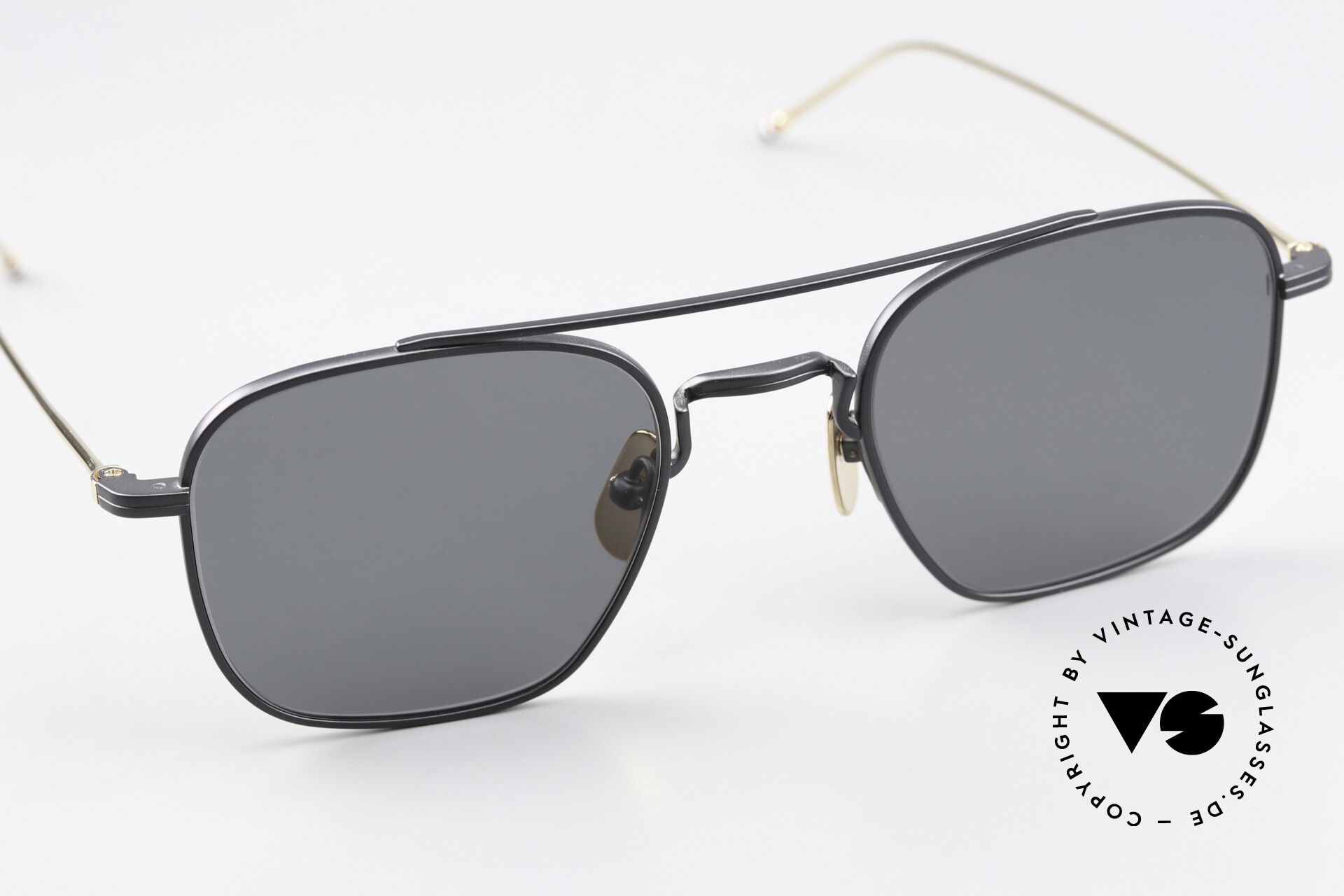 Sunglasses Thom Browne TBS907 Men's Shades Black Gold