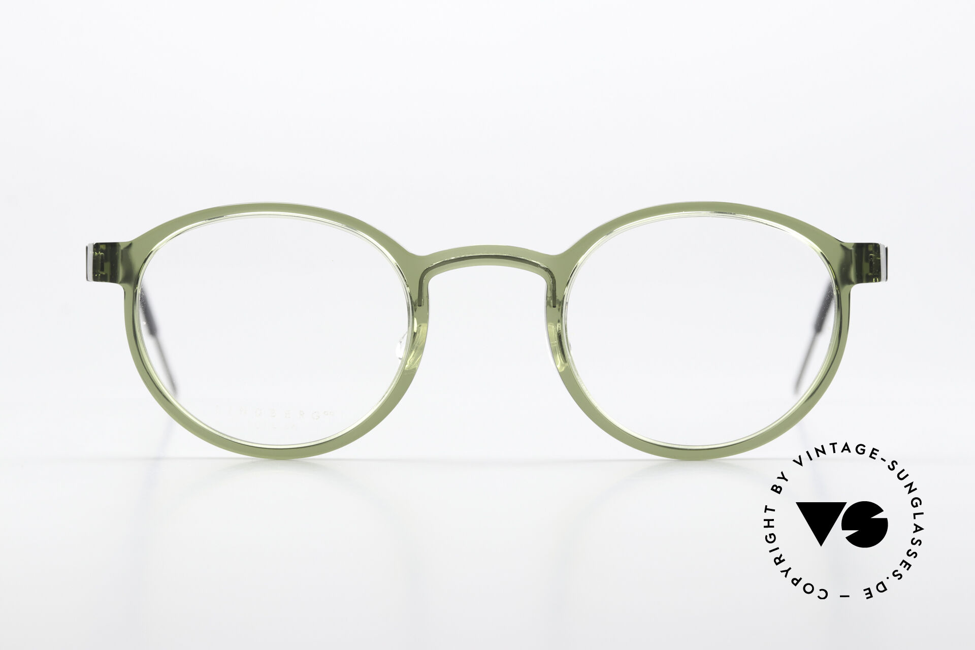 Glasses Lindberg 1014 46 Acetanium Green Gray Panto Glasses