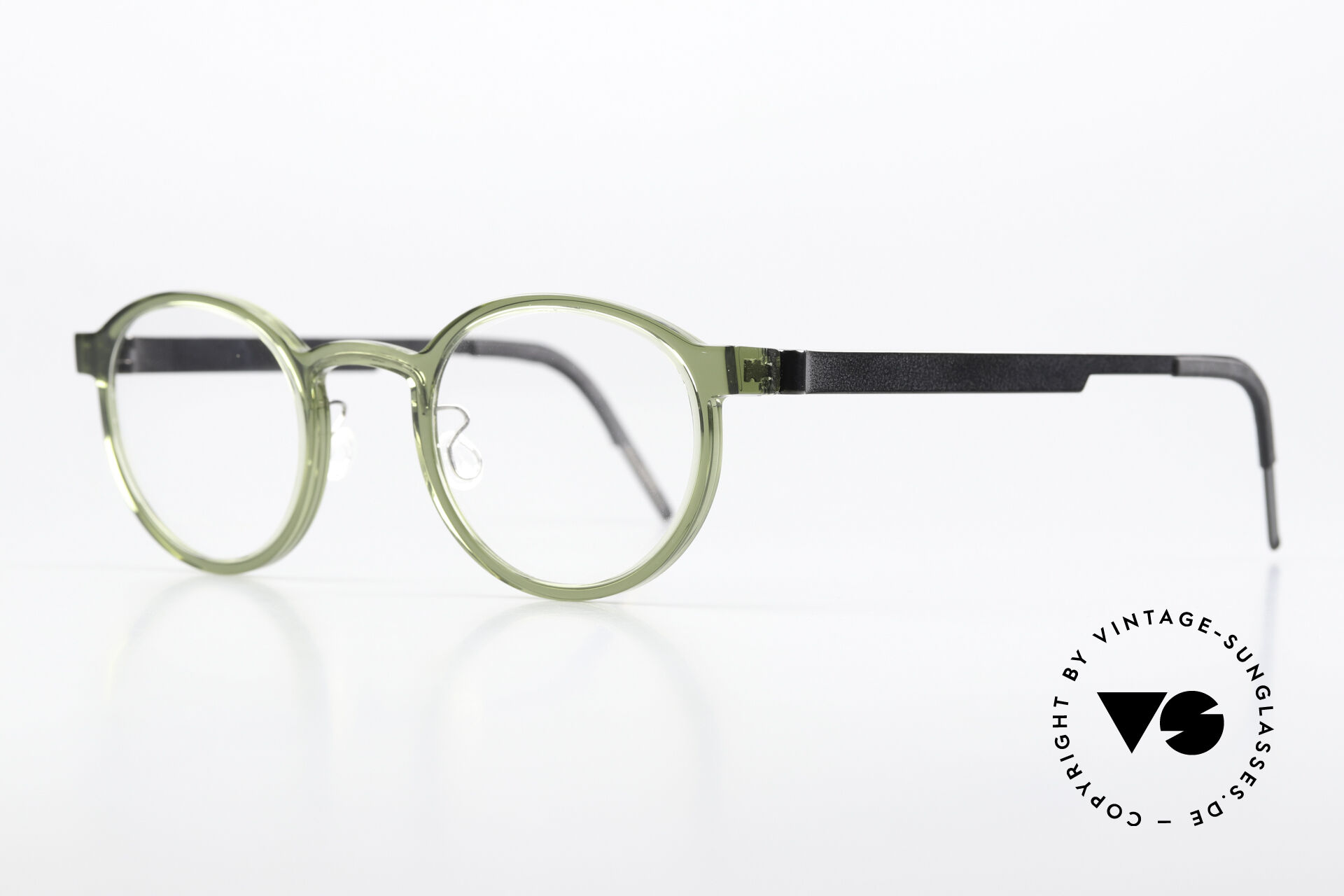Glasses Lindberg 1014 46 Acetanium Green Gray Panto Glasses