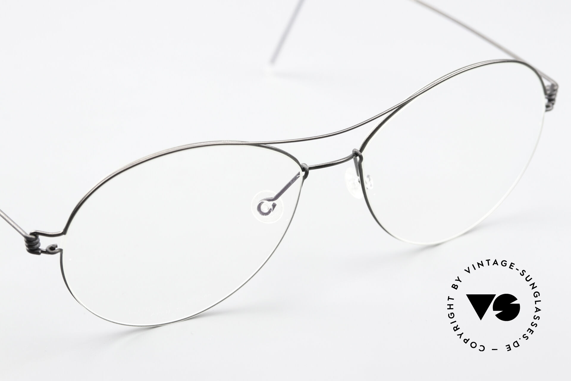 Glasses Lindberg April Air Titan Rim Matt Black Titanium Frame