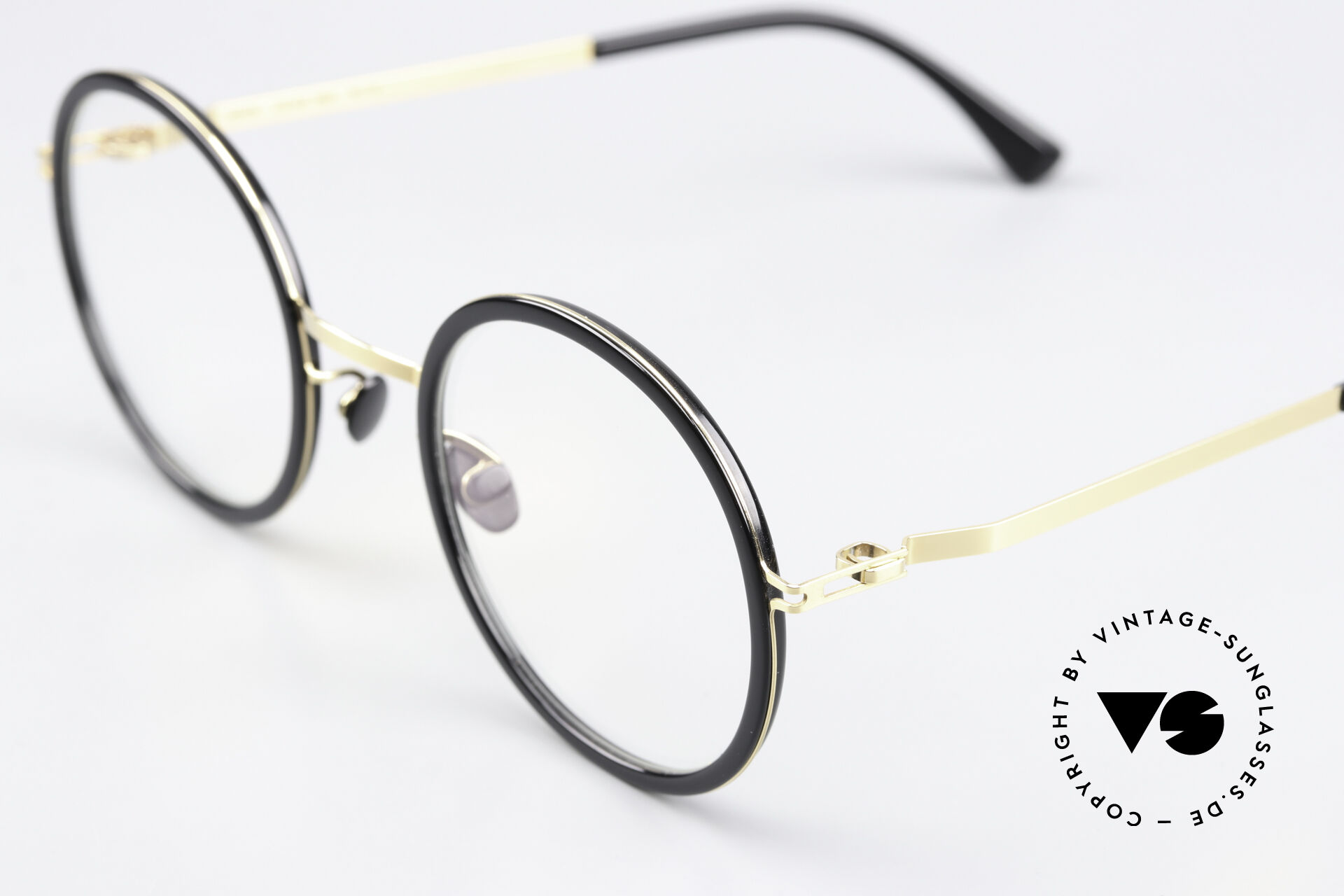 Glasses Mykita Meja Round Glasses Black Gold