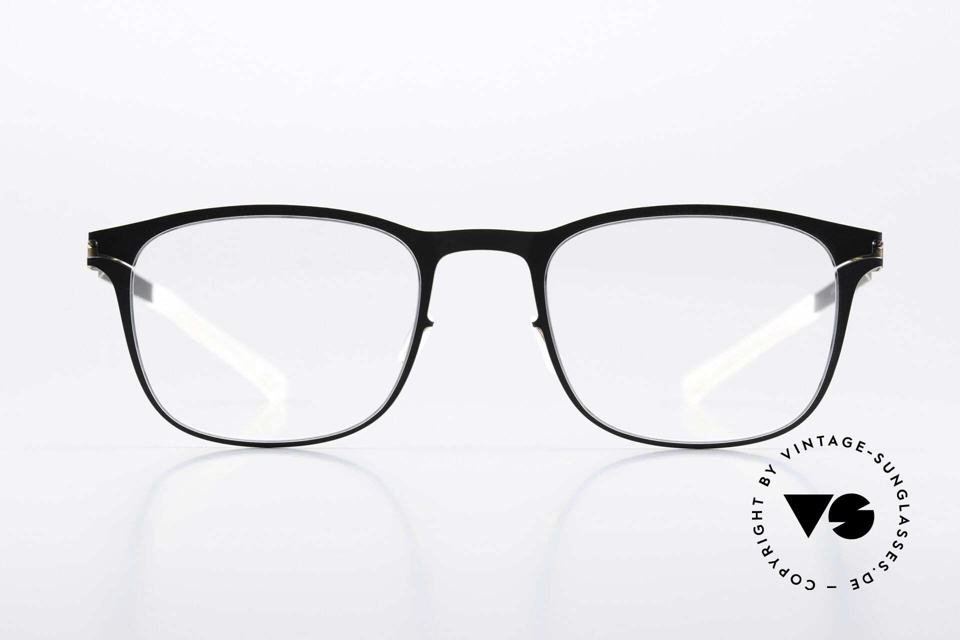 Glasses Mykita Kai Metal Frame Black Gold Edges