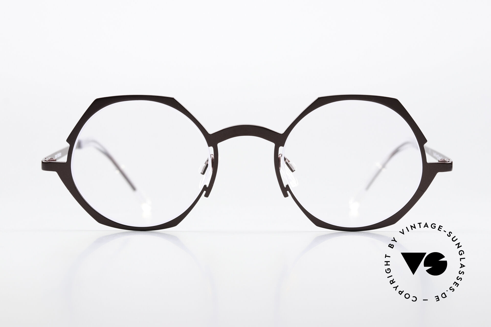 Theo lady Belgium ラウンドメガネ Glasses Theo Belgium Wave Women's Eyewear Titan