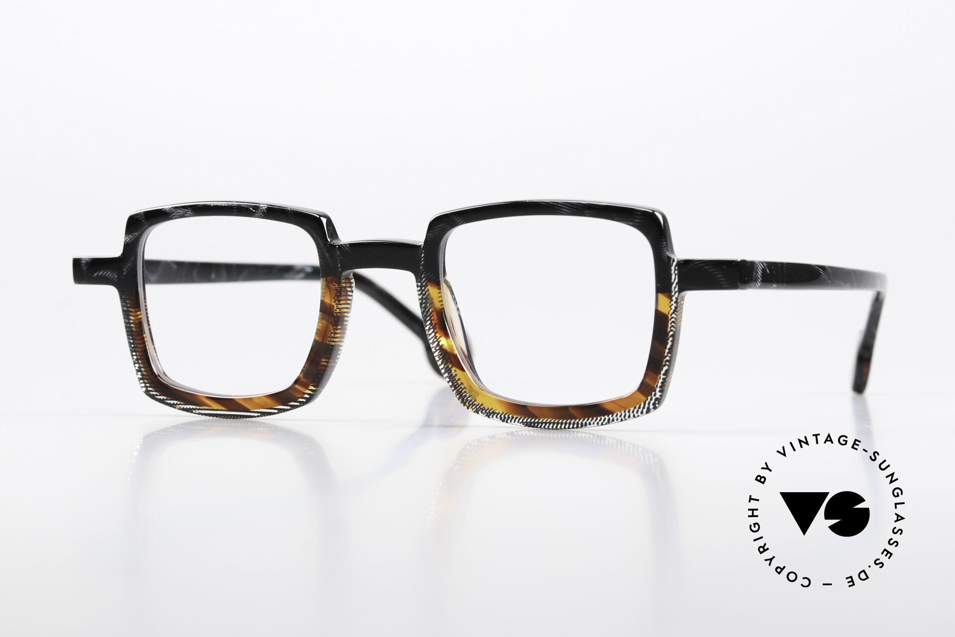 theo メガネ vintage Glasses Theo Belgium Schaukel Acetate Frame Square Unisex