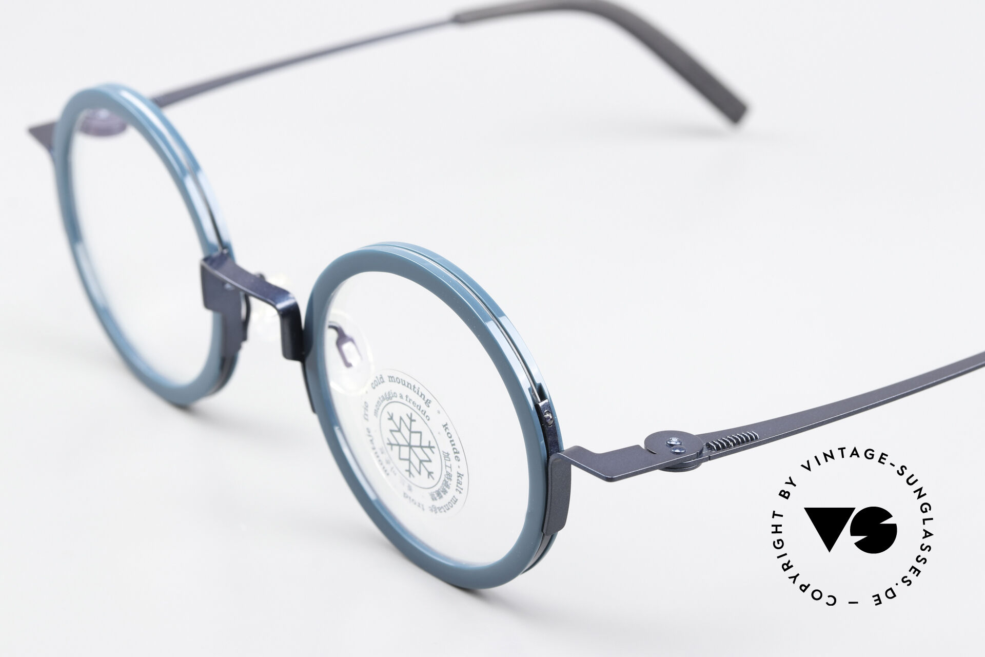 Glasses Theo Belgium Stoemp Metal Acetate Frame Round