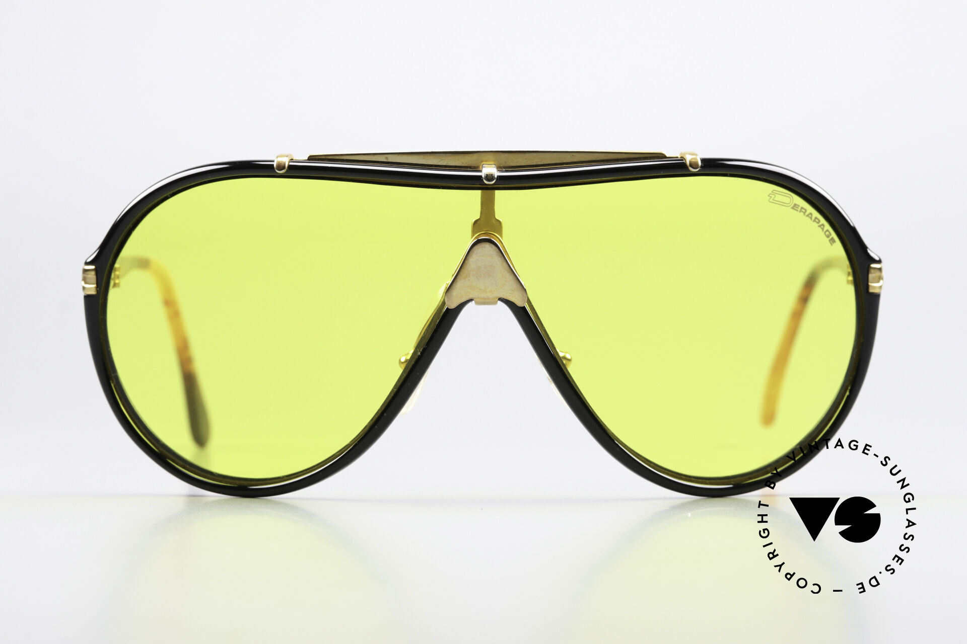 Vintage Derapage Vitaloni FS 66 Sunglasses Silver Grey Italy Ski Snow Goggles Ski Aviators - Iconic, Retro-inspired Aviators for the  main image 4