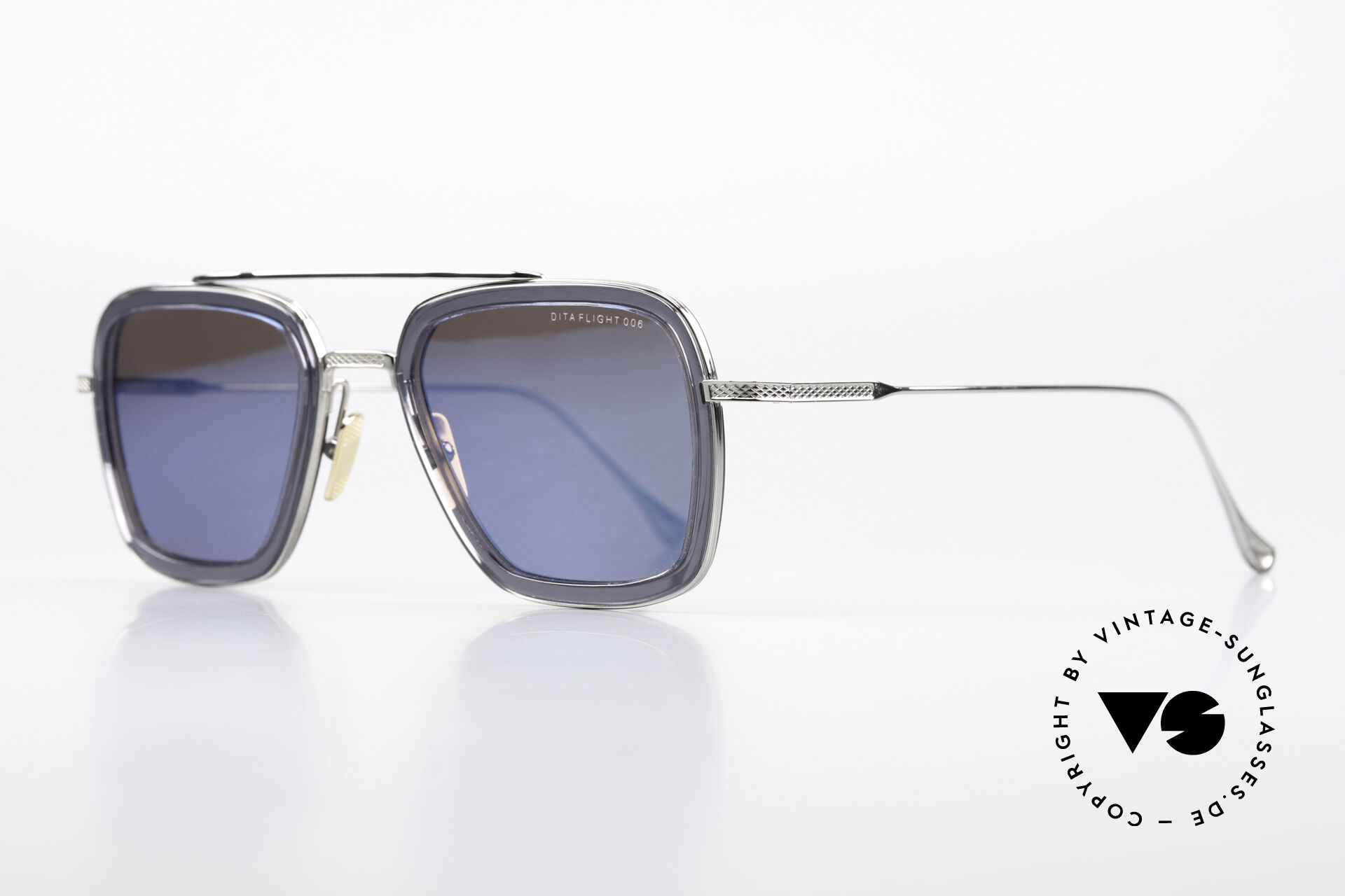 Robert Downey Jr Dita Flight 006 Custom Blue Tint Dita Glasses