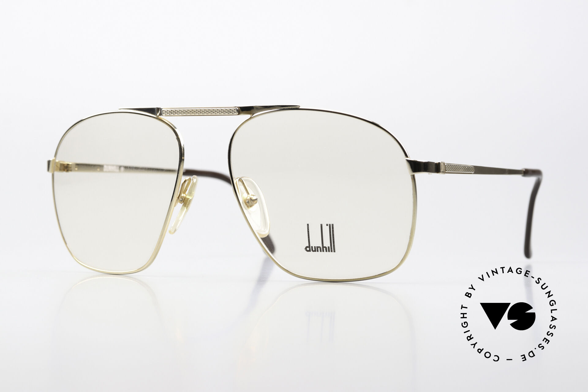 Glasses Dunhill 6046 Gold-Plated Eyewear 1987