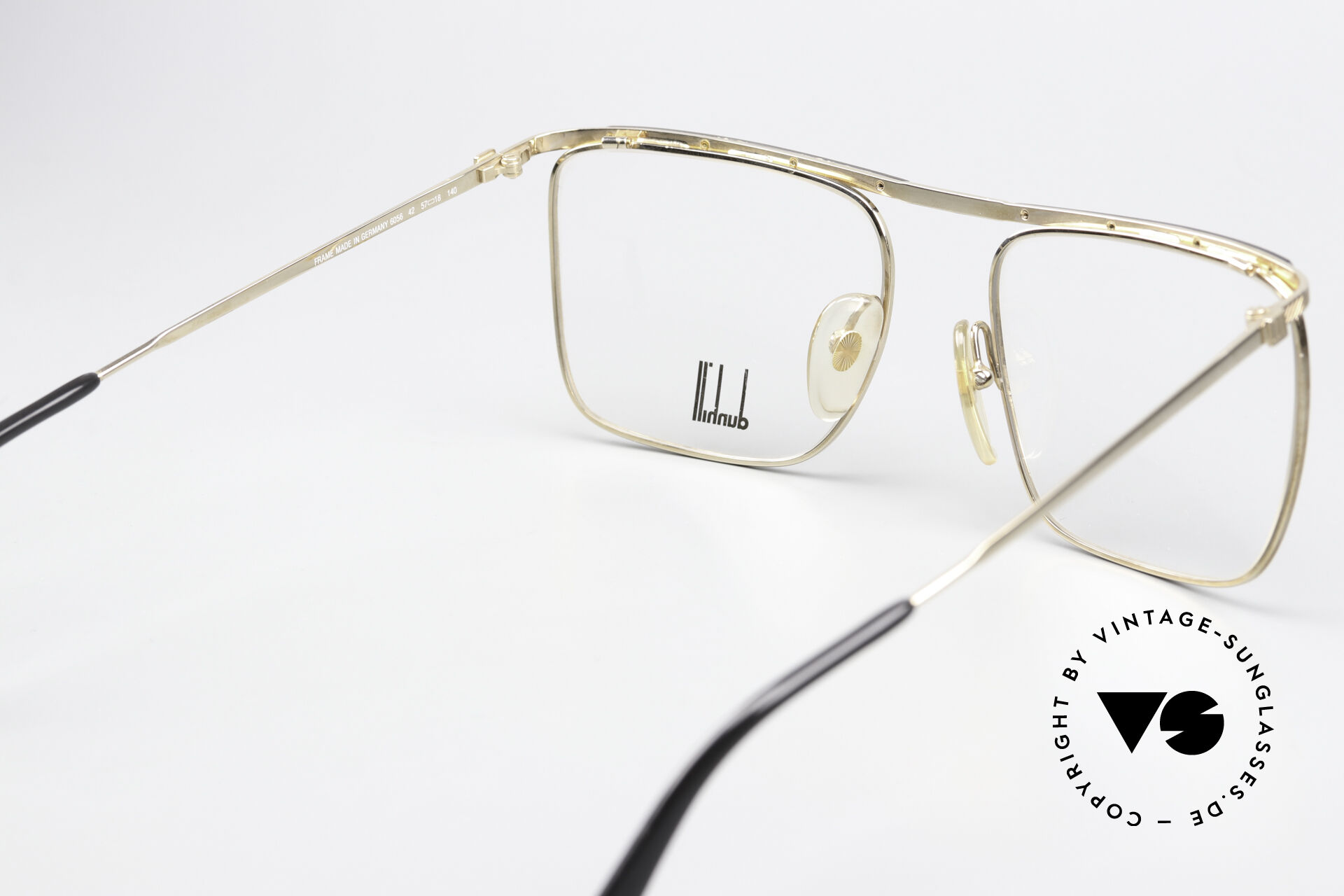 vintage an•an no.42 Glasses Dunhill 6056 80's Genuine Horn Trims