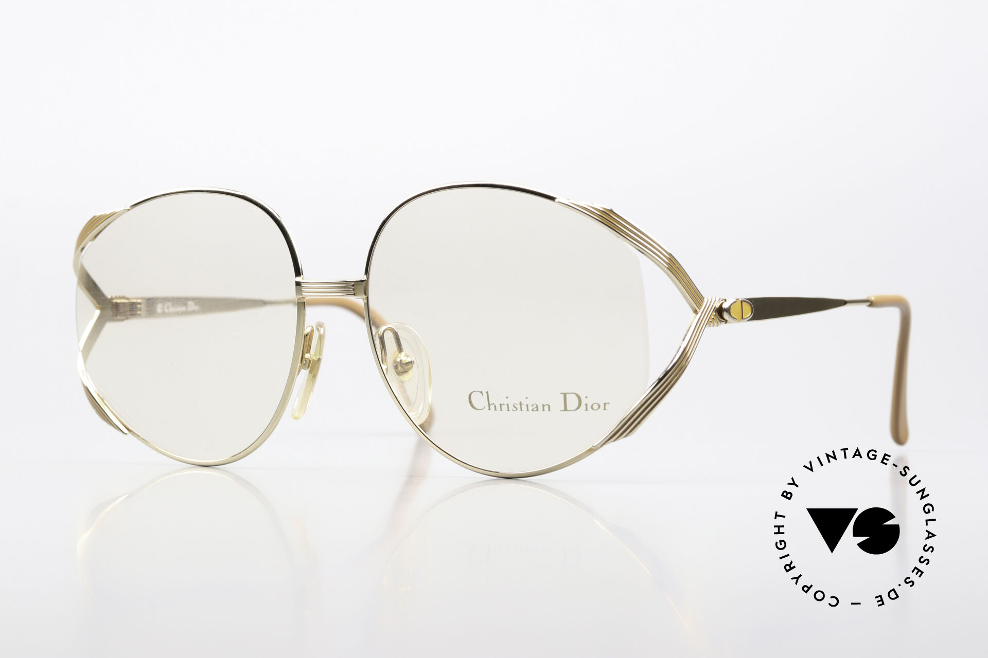 Glasses Christian Dior 2387 Gold-Plated Peach-Colored