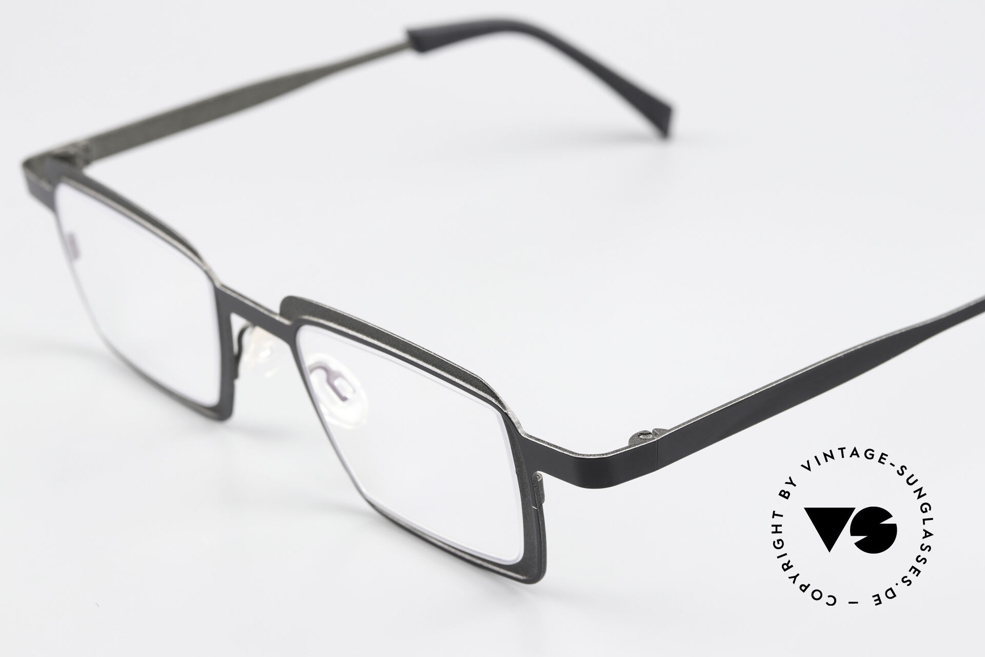 Glasses Theo Belgium Eye-Witness YC Black And Gray Eyeglasses Glasses Theo Belgium Eye-Witness YC Black And Gray Eyeglasses