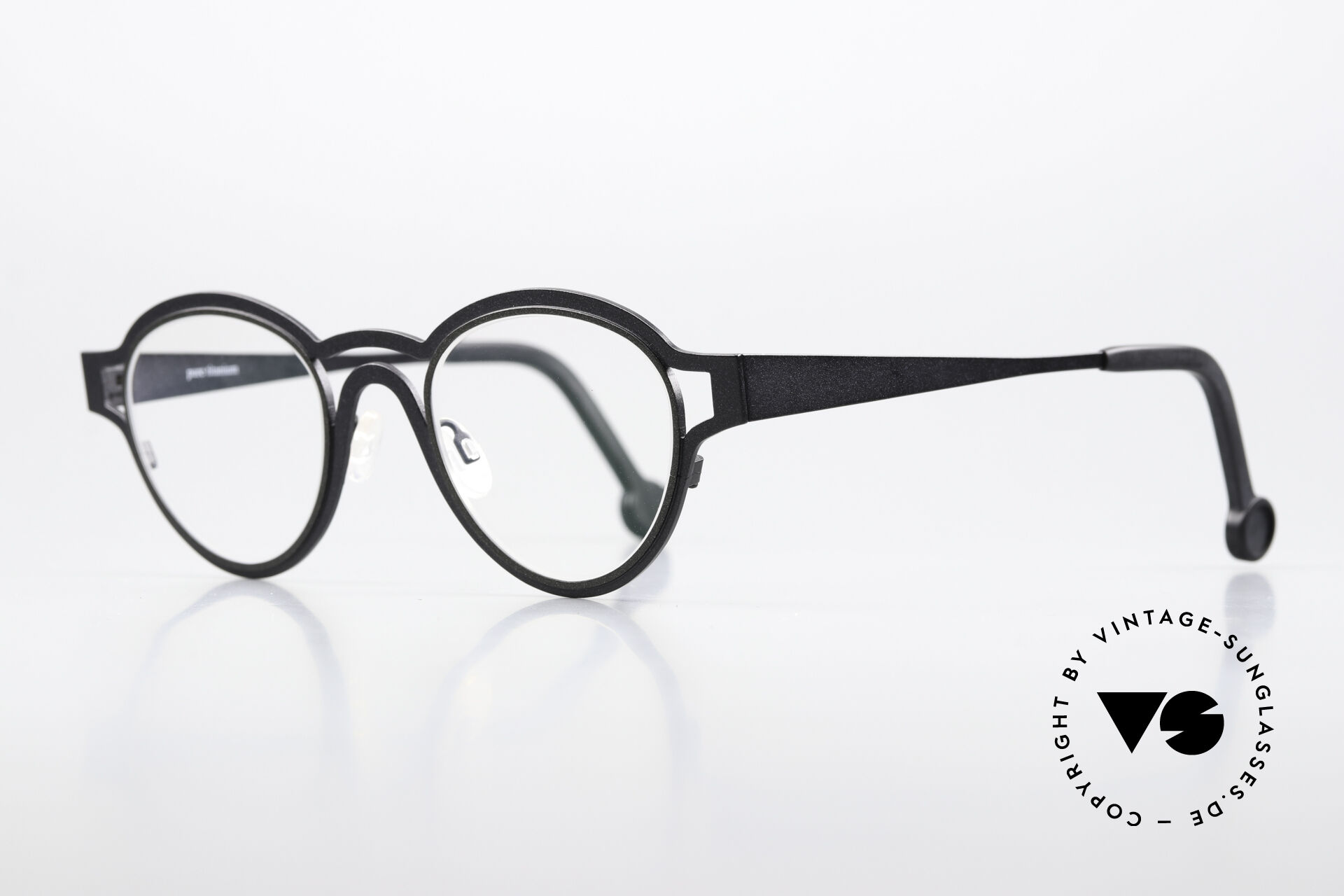 Glasses Theo Belgium Cherry Chocolat Titan Frame Panto Style