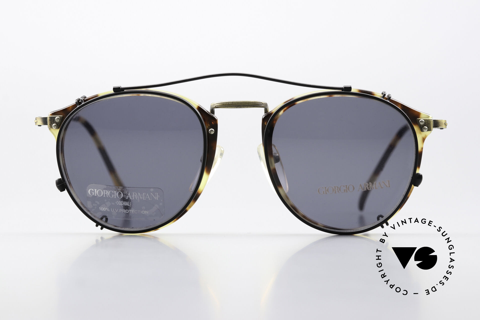Sunglasses Giorgio Armani 318 Panto Glasses With Clip-On