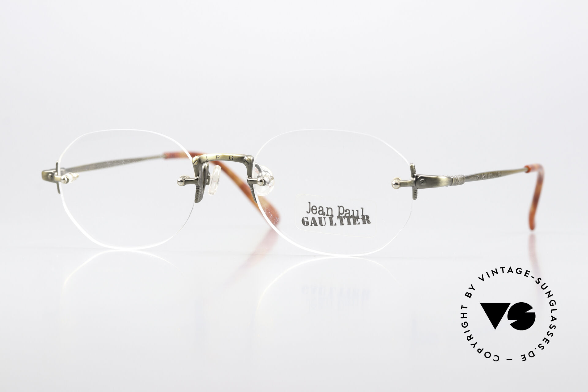 Glasses Jean Paul Gaultier 55-4671 90's Made In Japan Original Glasses Jean Paul Gaultier 55-4671 90's Made In Japan Original