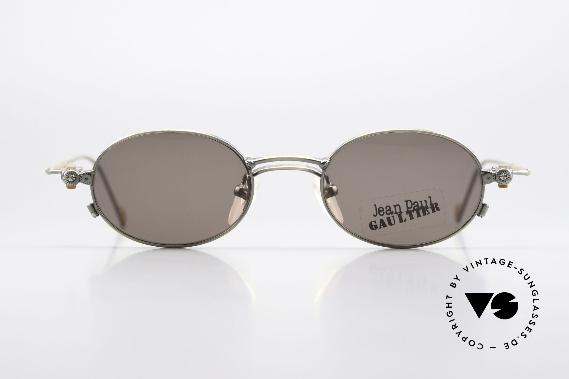 Sunglasses Jean Paul Gaultier 55-8106 Oval Vintage Frame Clip-On