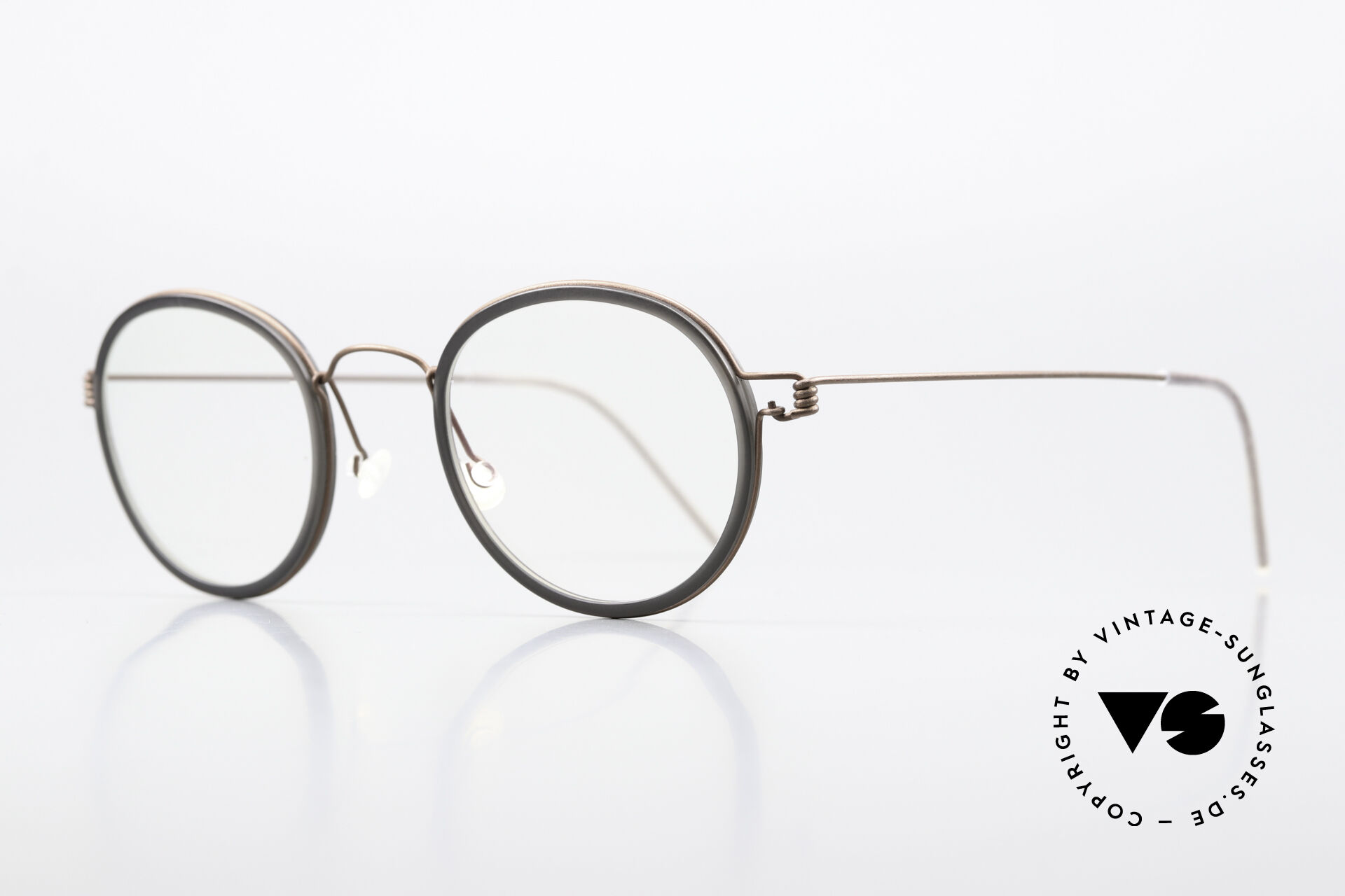 Glasses Lindberg Lex 47 Air Titan Rim Designer Frame Matt Bronze