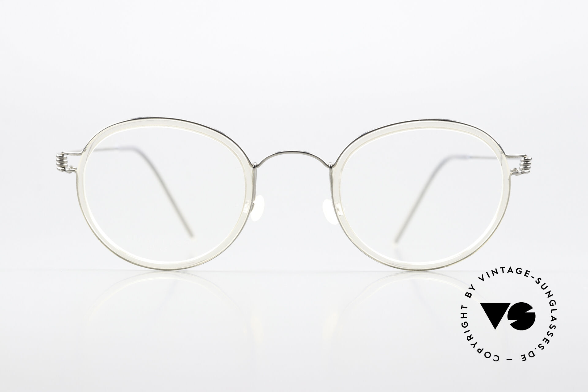 Glasses Lindberg Lex 45 Air Titan Rim Frame In Silver And