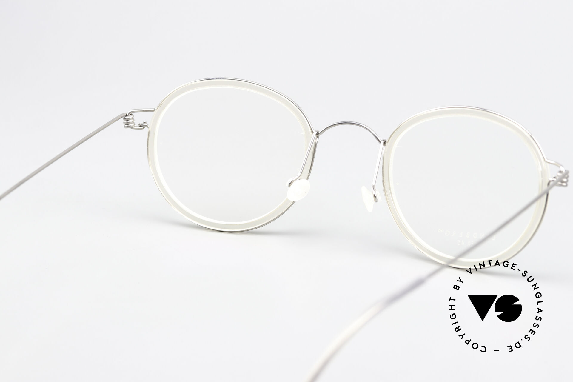 Glasses Lindberg Lex 45 Air Titan Rim Frame In Silver And