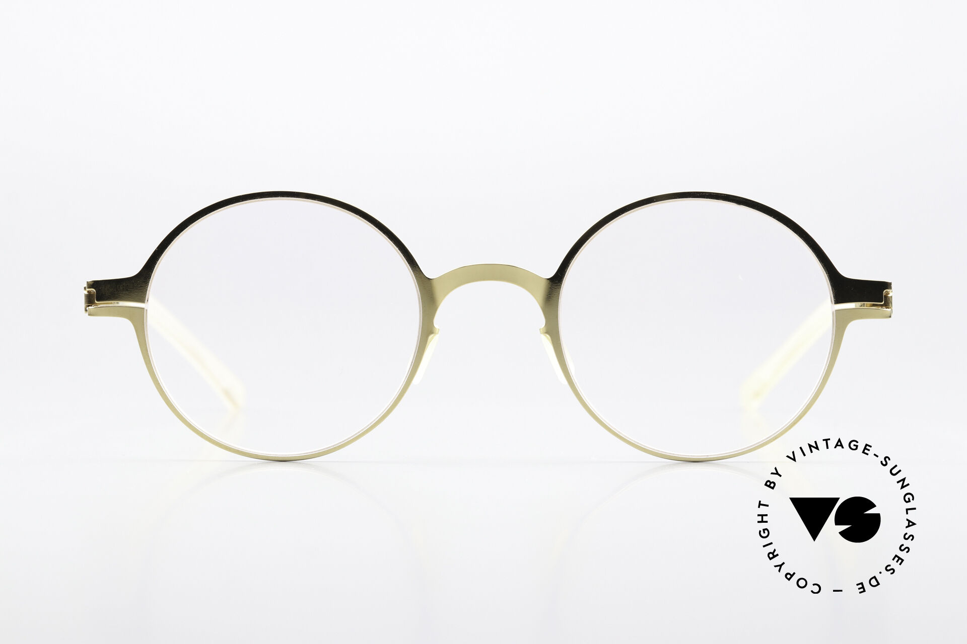 Glasses Mykita Pit Glasses Round Glossy Gold display picture 2