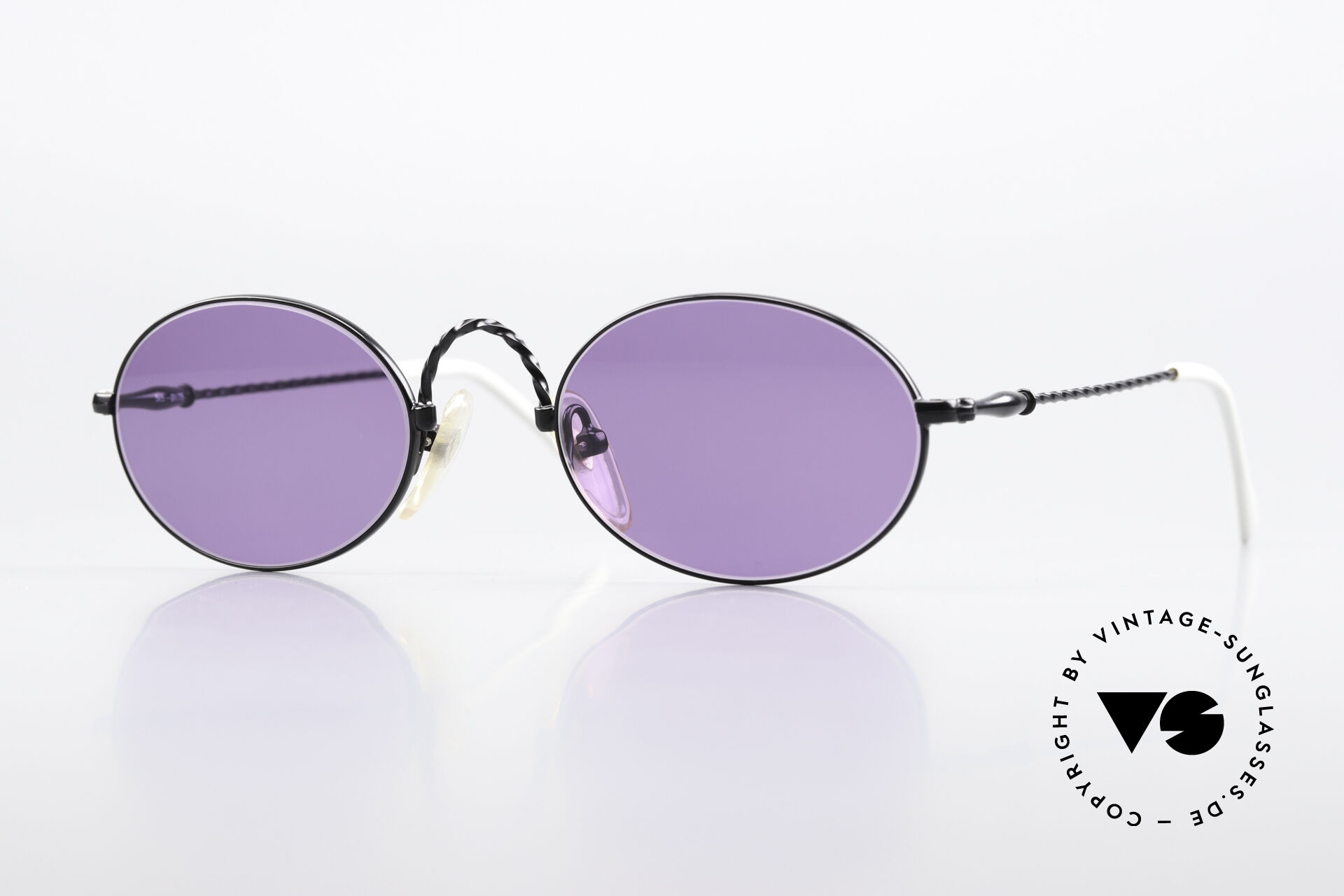 スーパー55Jean Paul Gaultier セーラーカラー 48 Sunglasses Jean Paul Gaultier 55-0175 Vintage Shades Purple