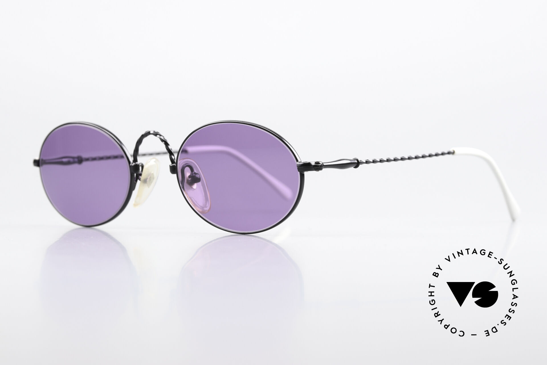 Sunglasses Jean Paul Gaultier 55-0175 Vintage Shades Purple Black