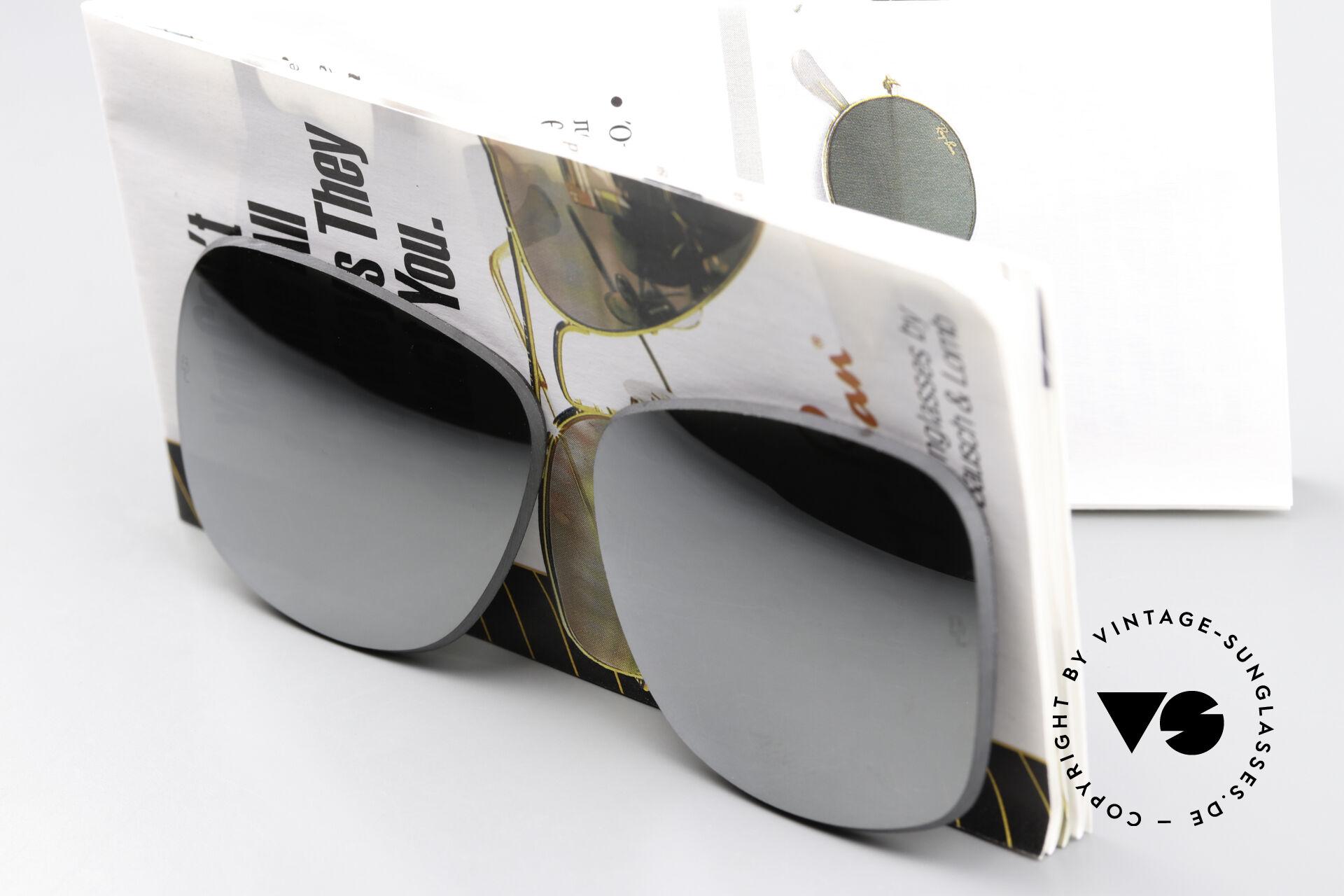 Sunglasses Ray Ban Wayfarer I Lenses B&L USA Silver Mirrored