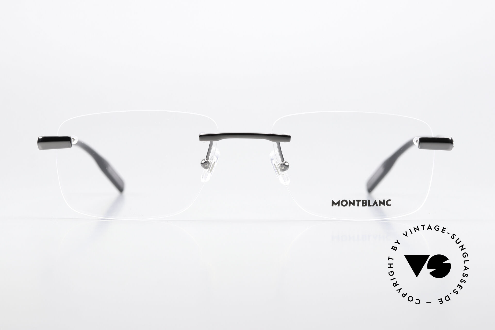 Glasses Montblanc MB0088O Men's Frame Rimless Gunmetal