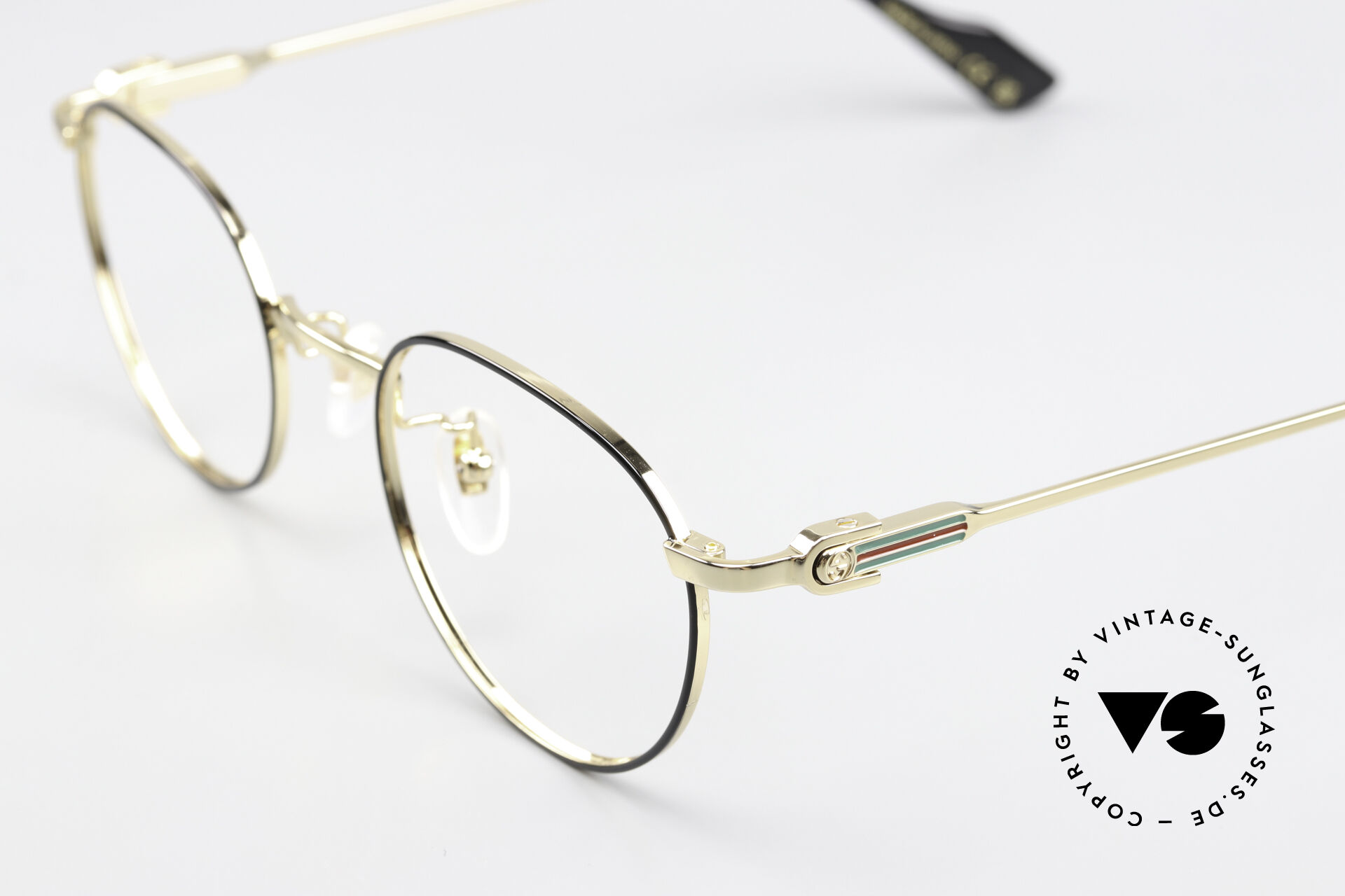Glasses Gucci GG1613OJ Panto Gold Black 49mm display picture 1
