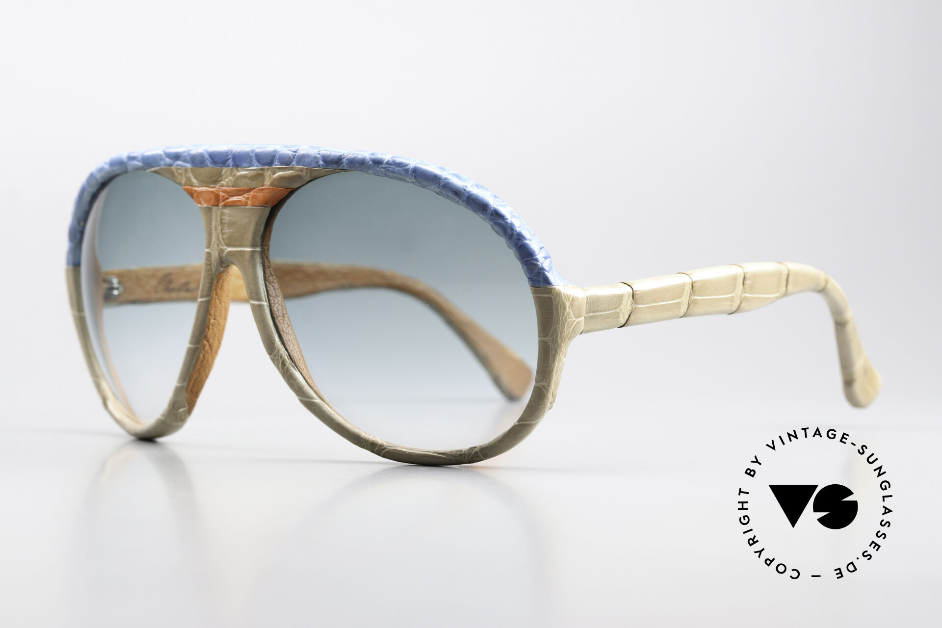 Sunglasses Christian Roth 's Own Genuine Alligator Skin Frame